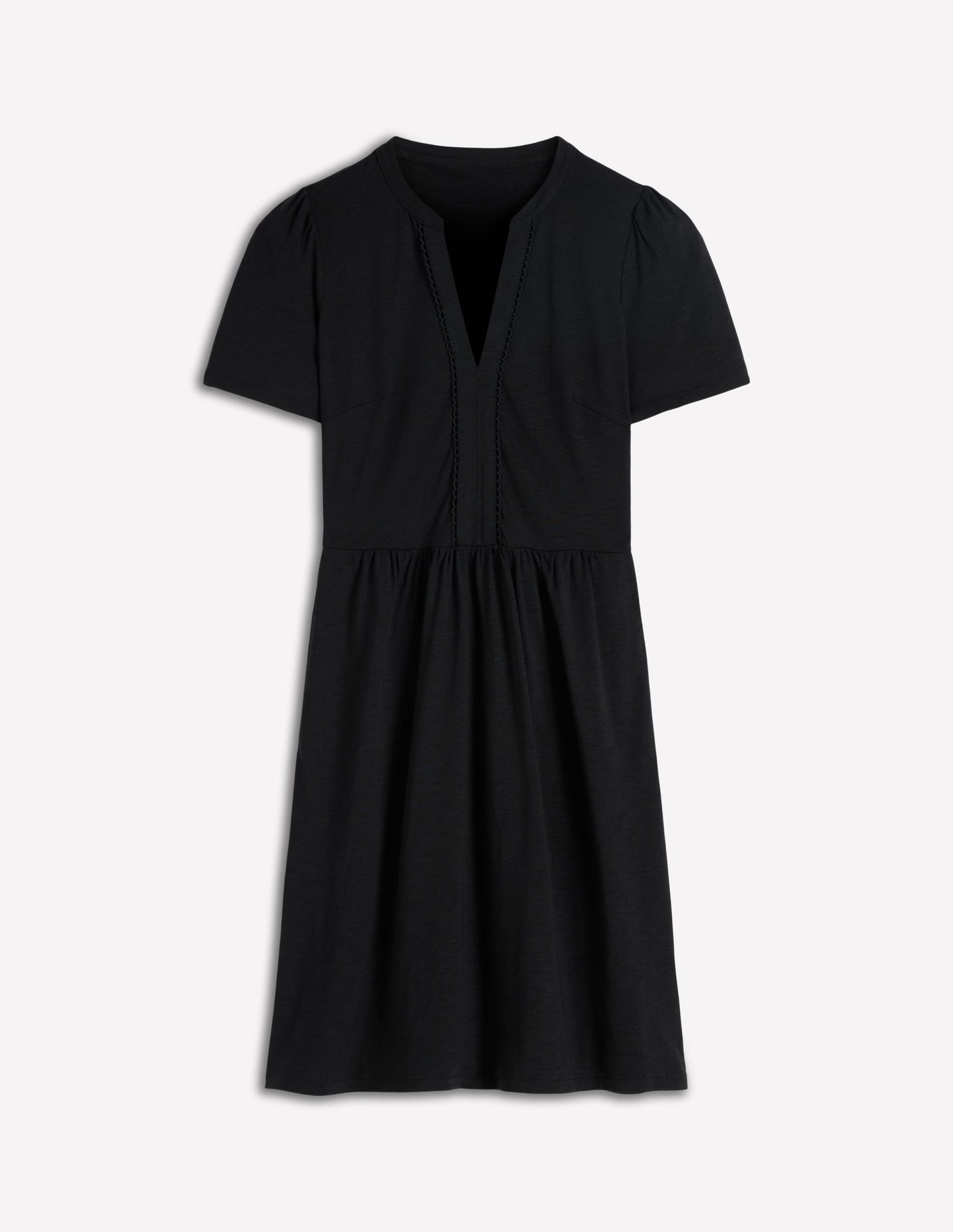 Naomi Short Jersey Dress-Black