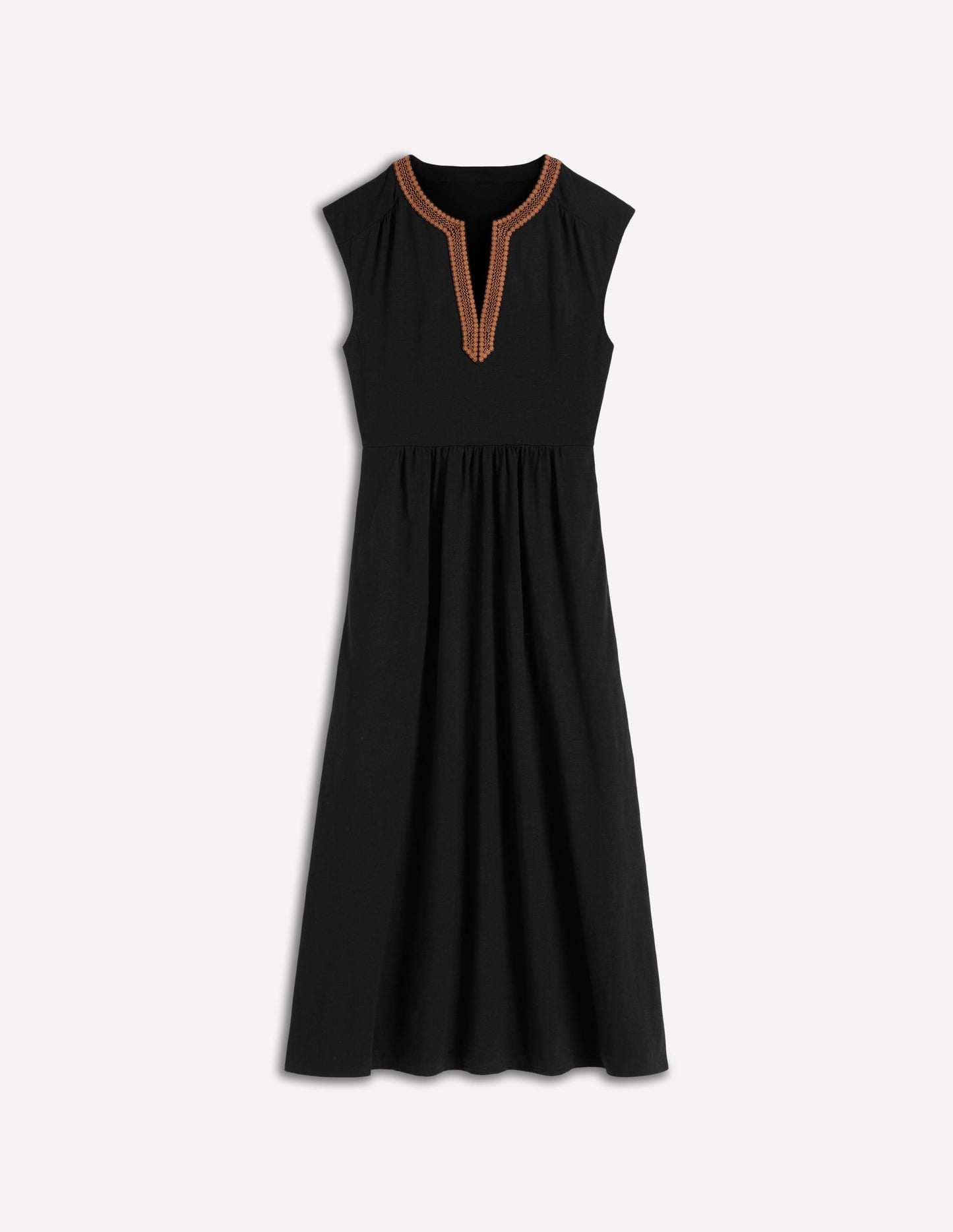 May Jersey Midi Dress-Black