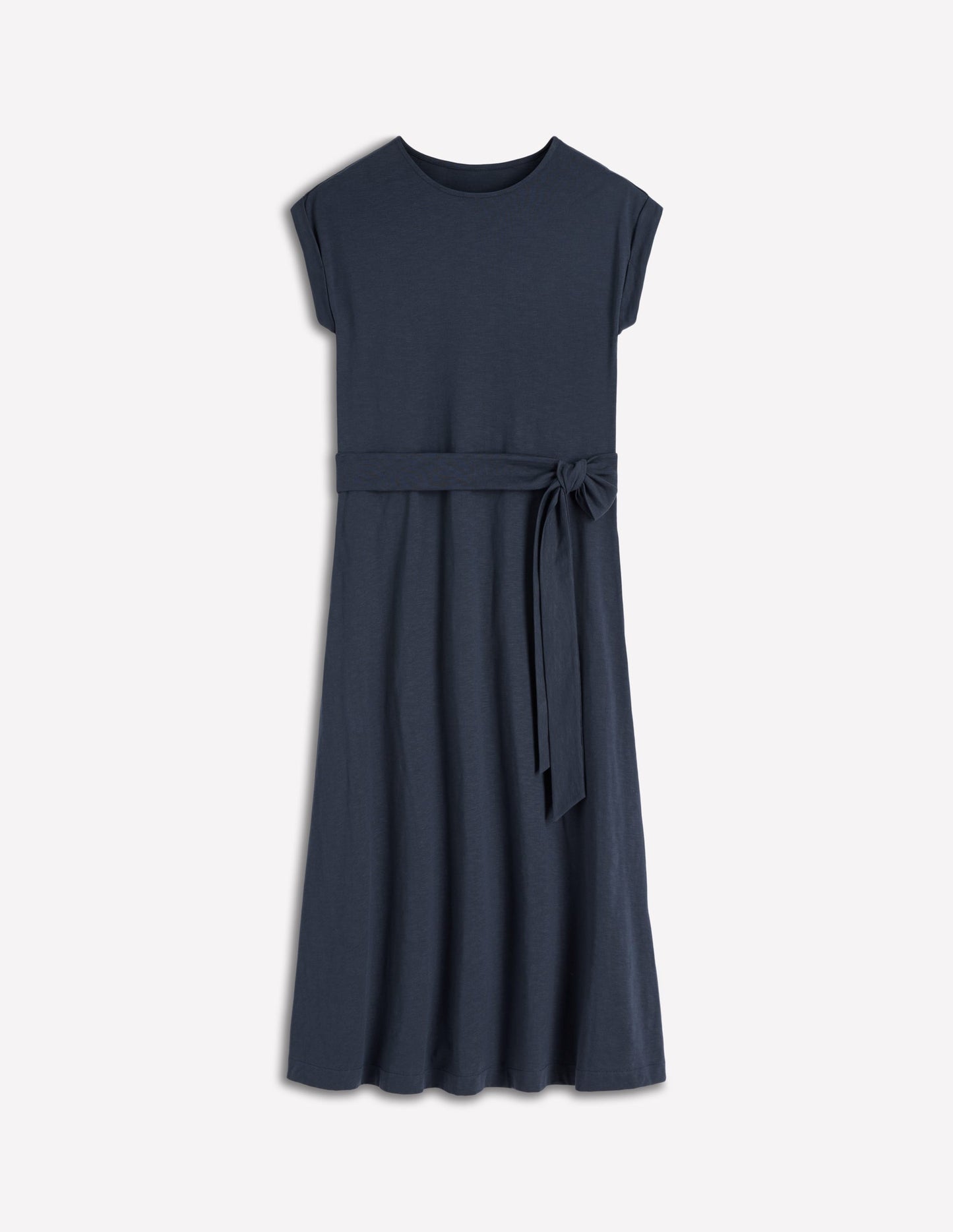 Eve Jersey-Midikleid-Marineblau