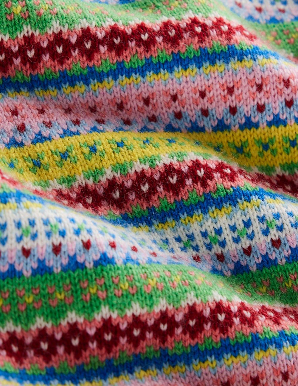Edie Fair-Isle-Pullover-Bunt, Klassisch Geo