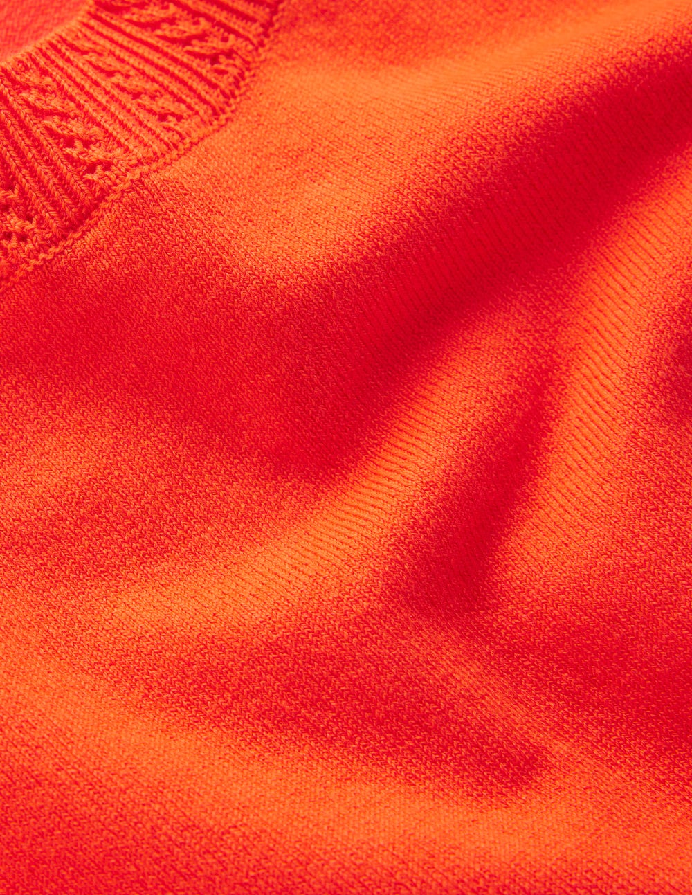 Emilia Baumwoll-T-Shirt mit Rundhalsausschnitt-Abendrot-Orange