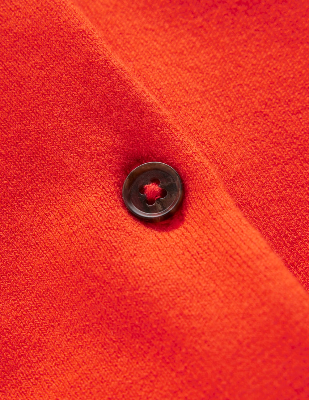 Cardigan court Emilia en coton-Orange coucher de soleil