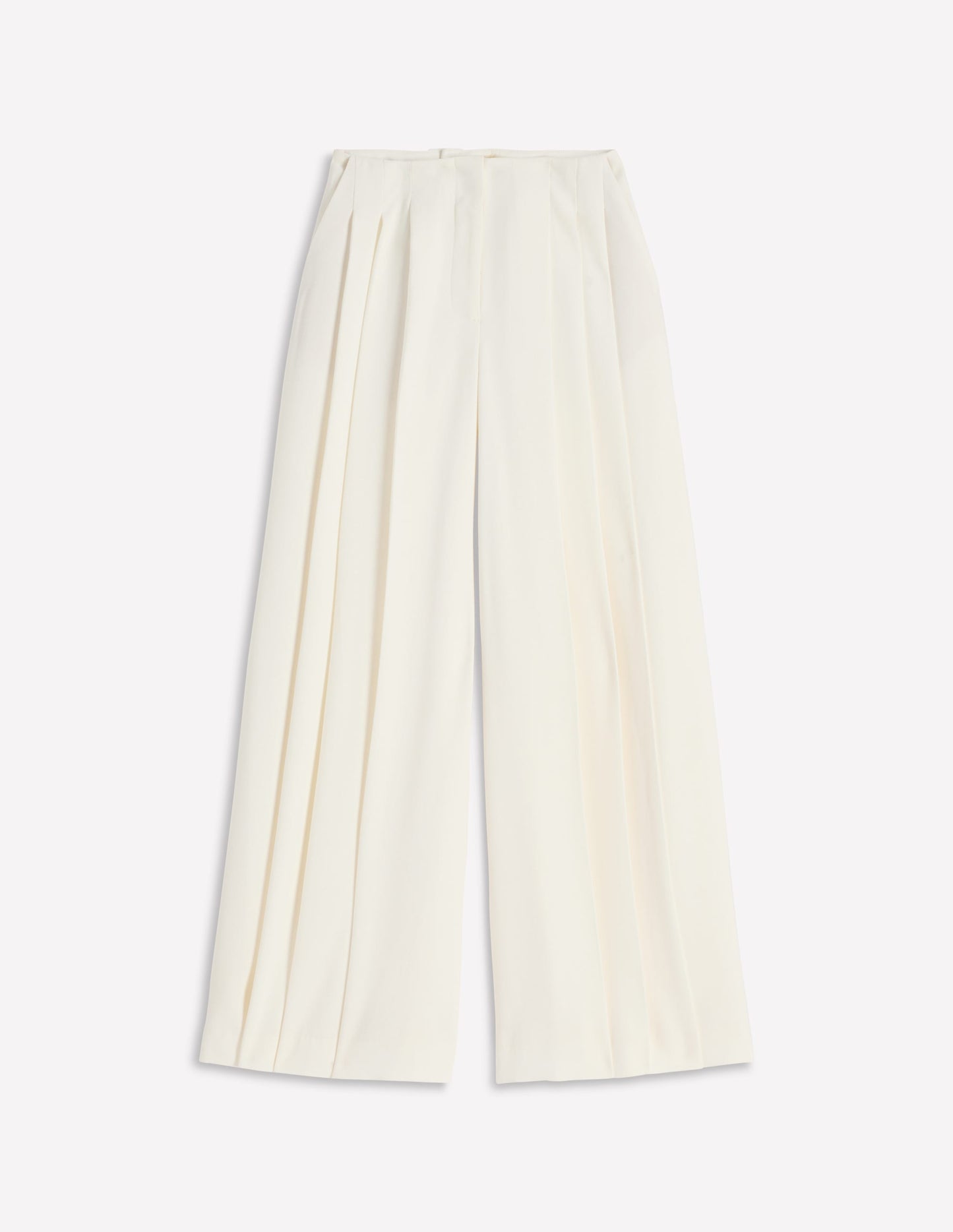 Regent Wide Leg Trousers-Ivory