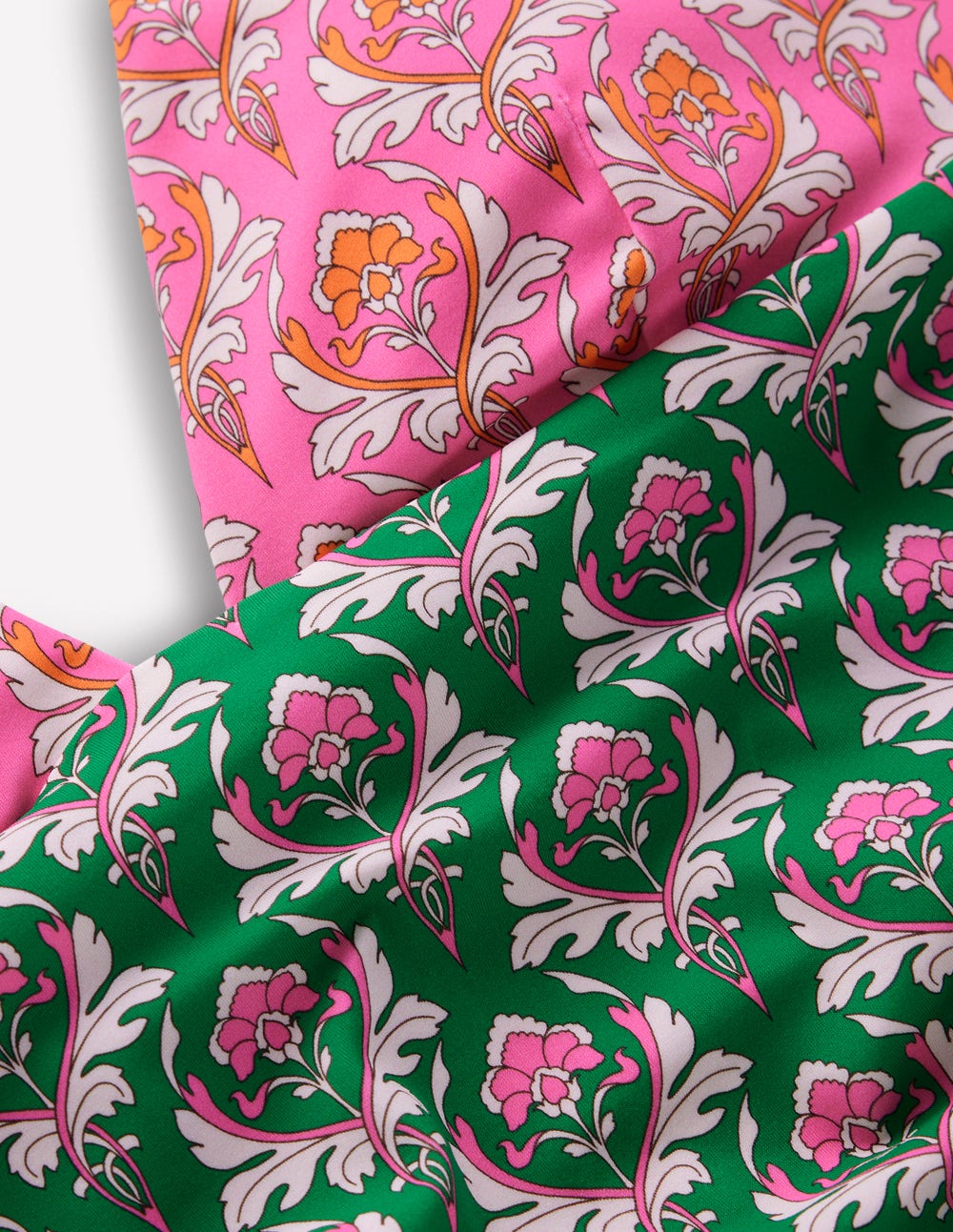 Mykonos Badeanzug mit tiefem V-Ausschnitt-Bunt, Zierstempel