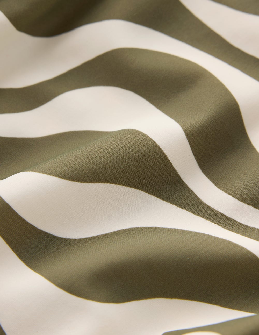 Andros Twist Front Swimsuit-Woodland Green, Rhythmic Wave