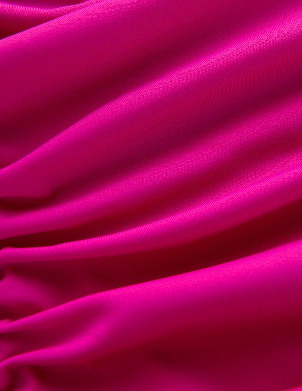 Badeanzug mit plissierten Körbchen-Helles Fuchsia