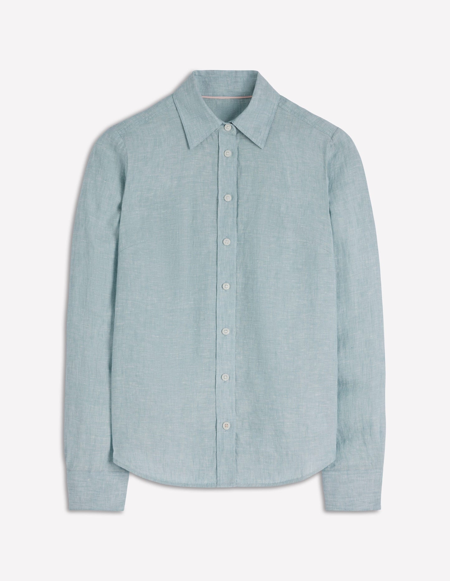 Chemise Sienna en lin-Chambray tourmaline