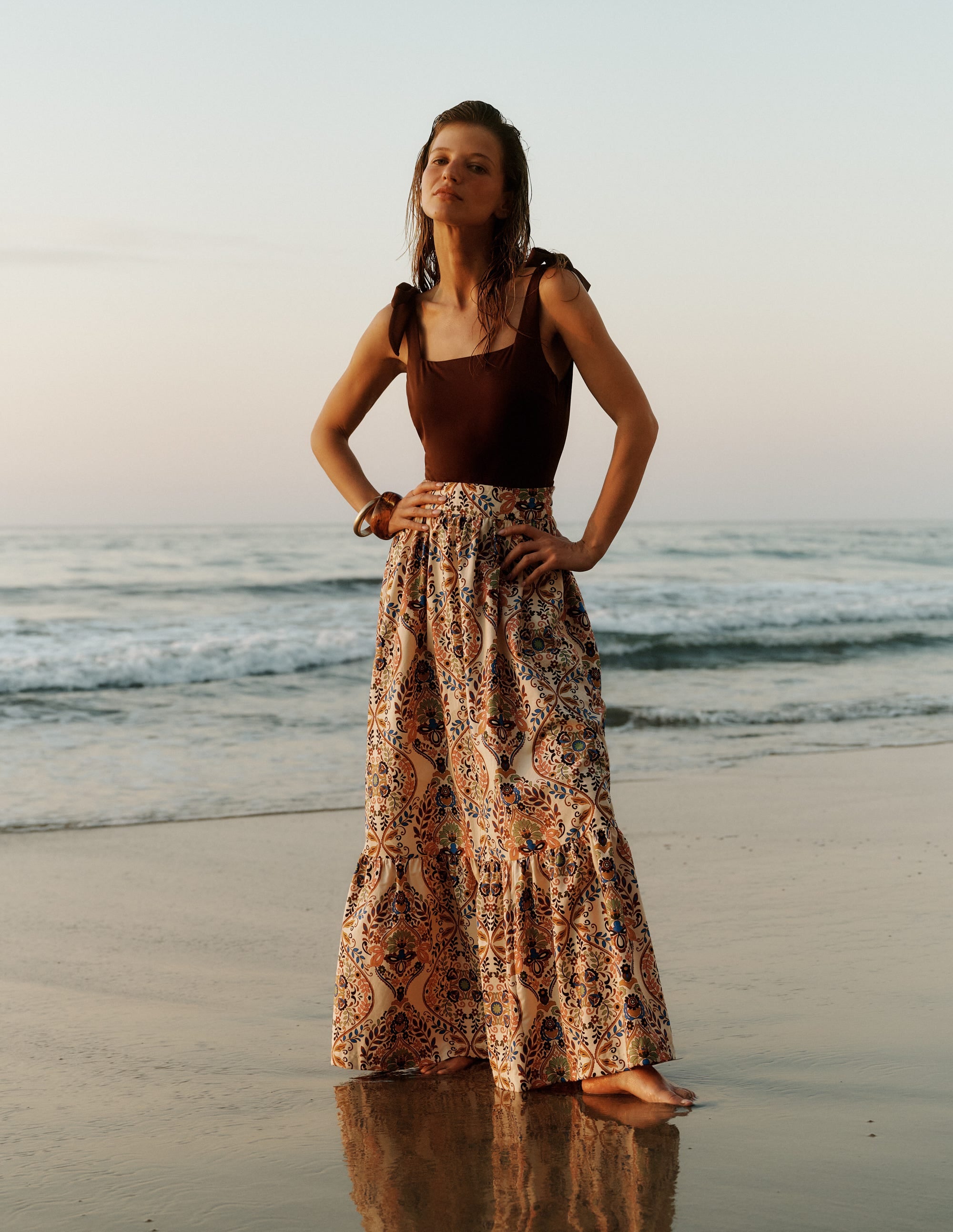 Jupe longue en tulle Mon jardin Secrète jaune - Boutique de Mode Bohème Chic, Indie et Romantique