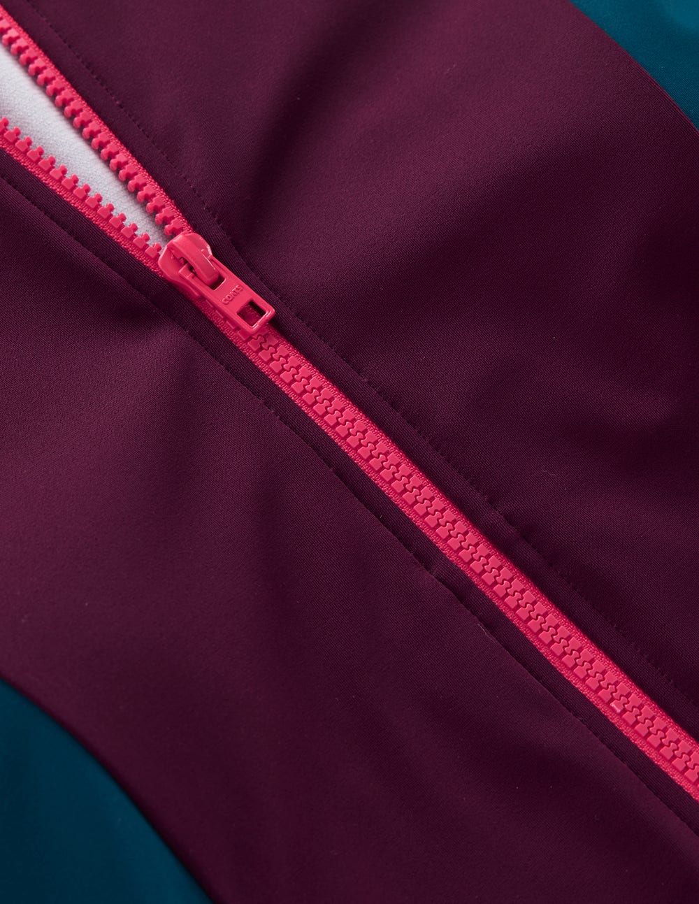 Sporty Raglan Sleeve Swimsuit-Purple. Colourblock