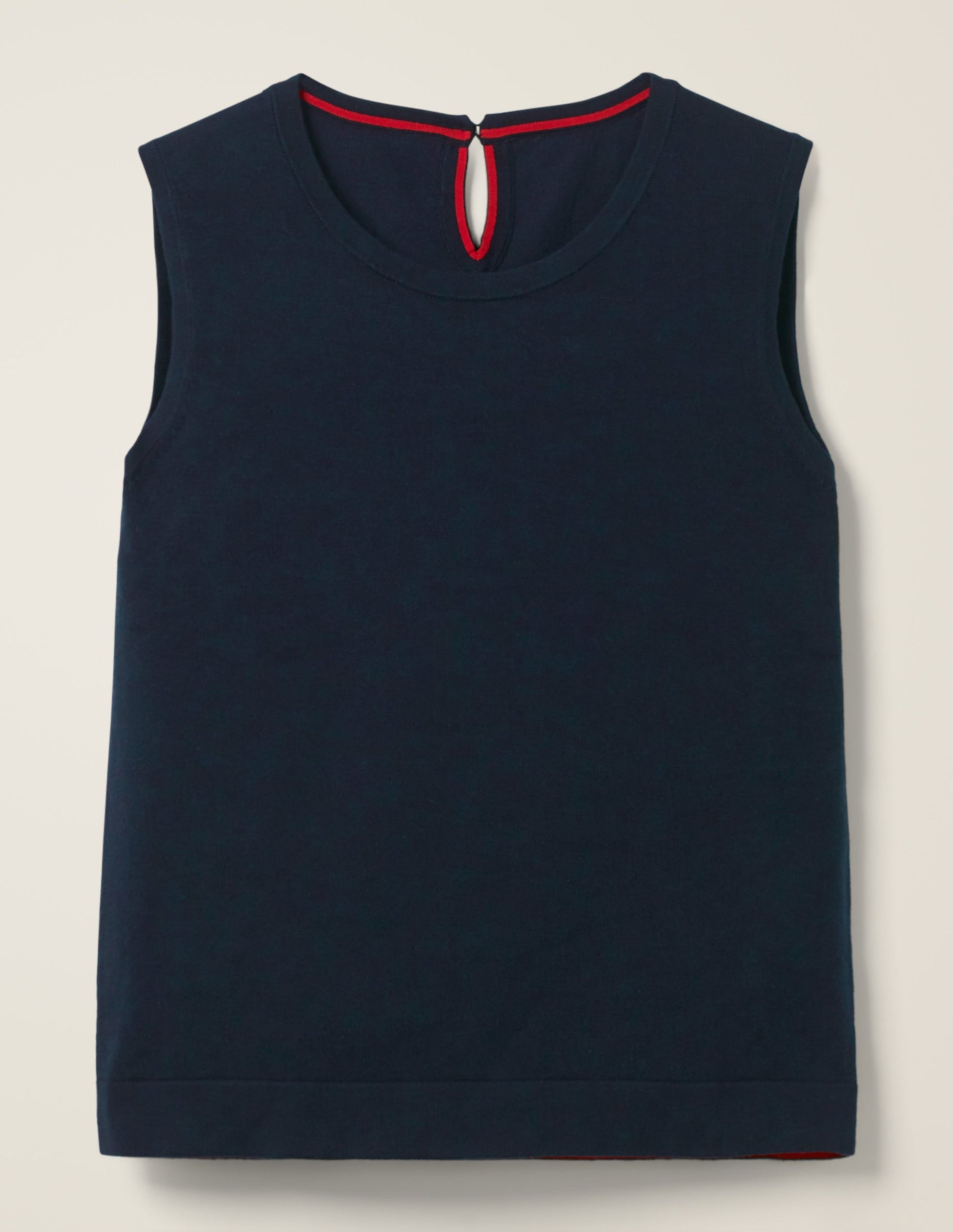 Débardeur chouchou en maille-Bleu marine-7