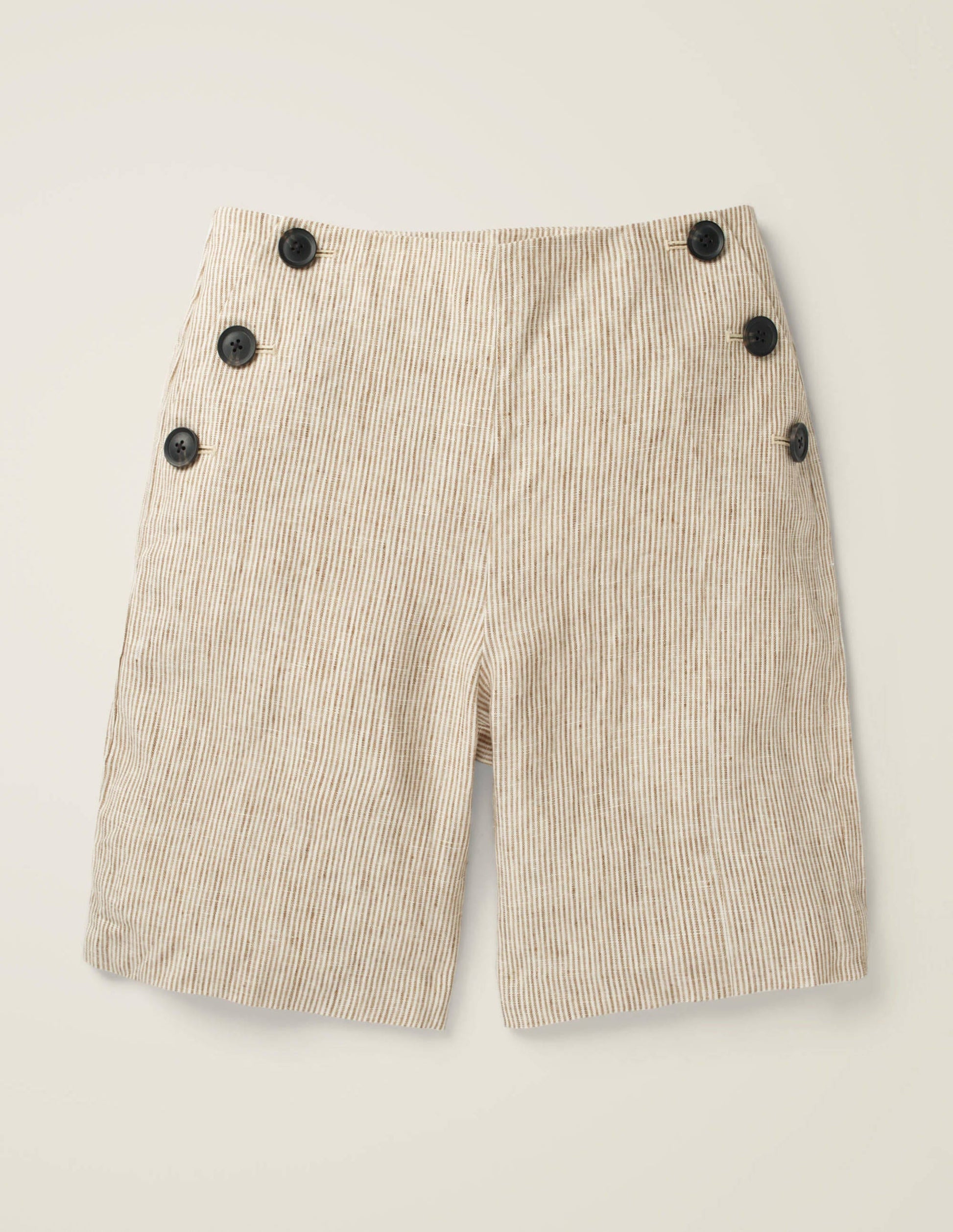 Falmouth Leinenshorts-Feine Streifen-8