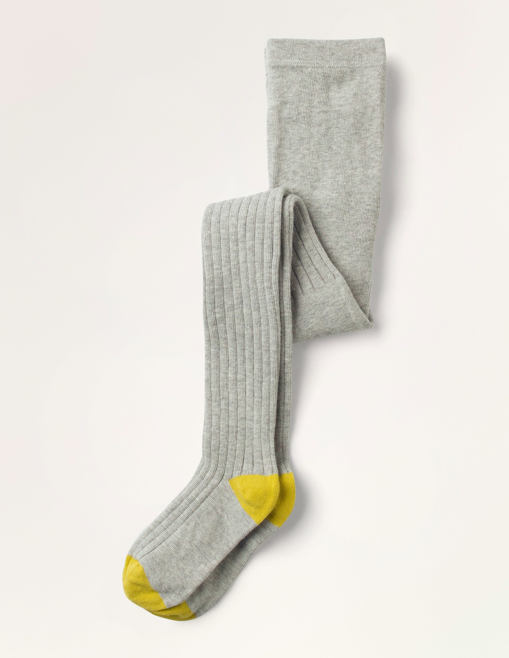 Rippenstrumpfhose-Grau Meliert - Image 1