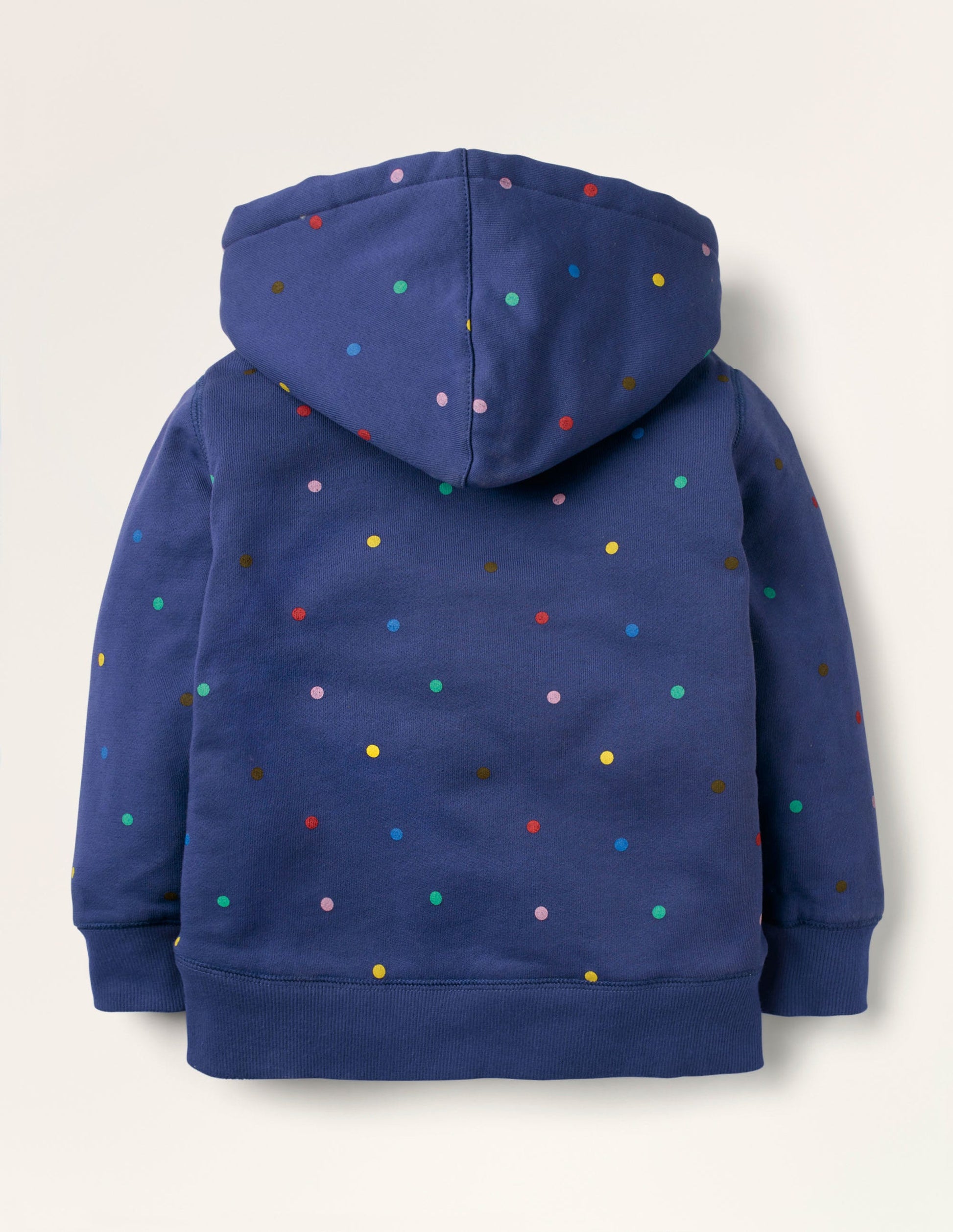 Hoodie mit kuscheligem Futter-Segelblau/Bunt, Getupft-2