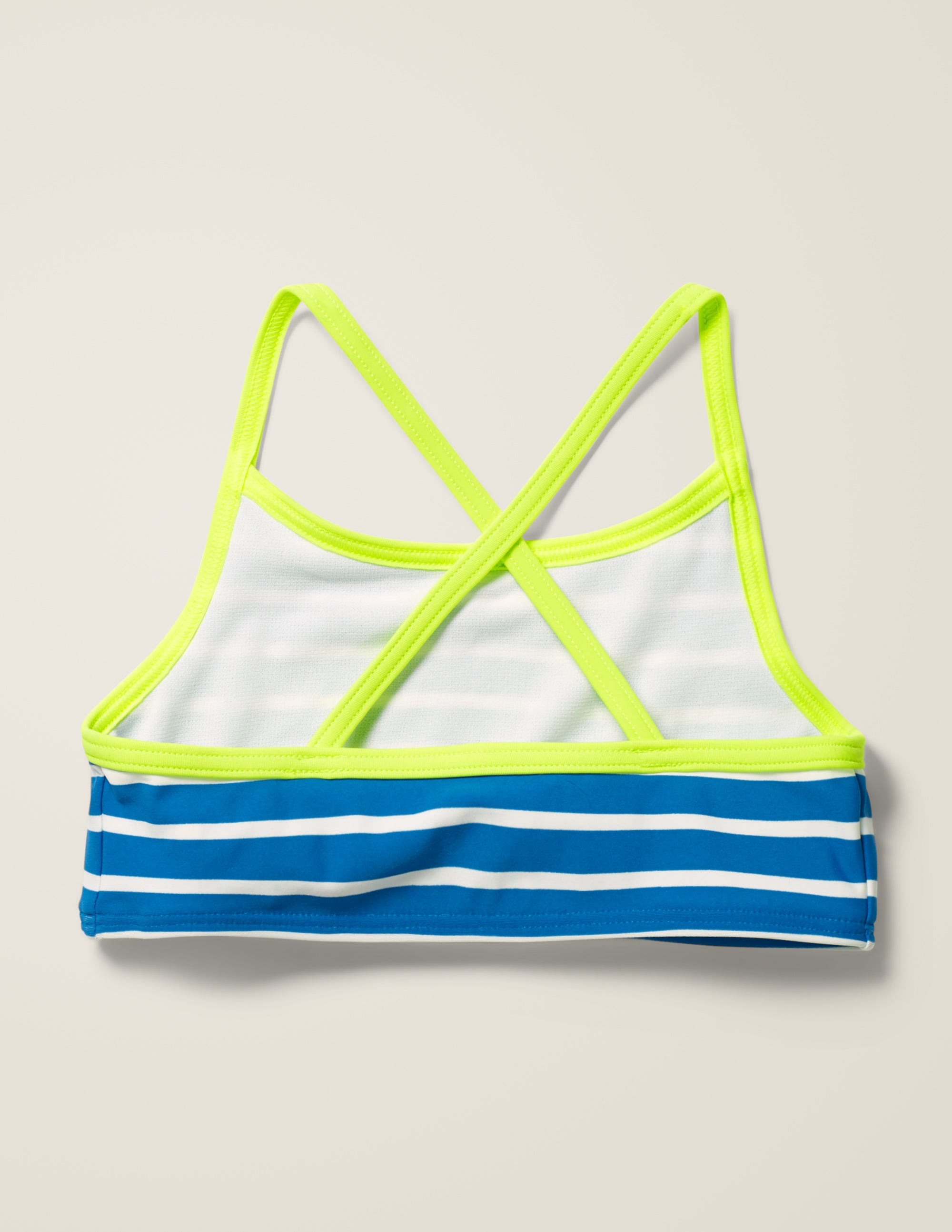 Haut de bikini à motif-Bleu audacieux/ivoire - Image 2