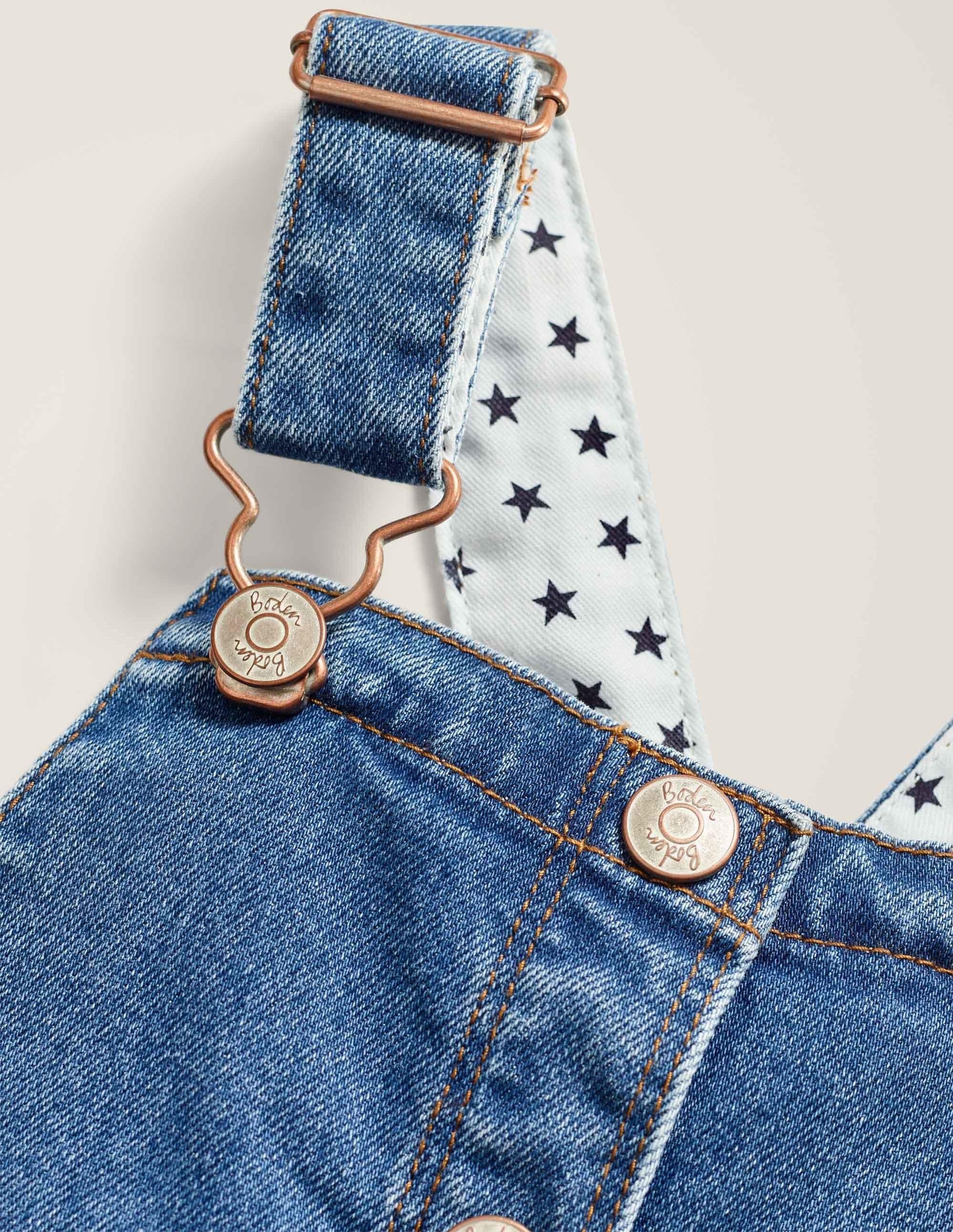 Robe-salopette boutonnée-Denim vintage moyen - Image 3