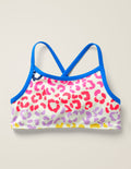 Patterned Bikini Top-Multi Leopard Spot