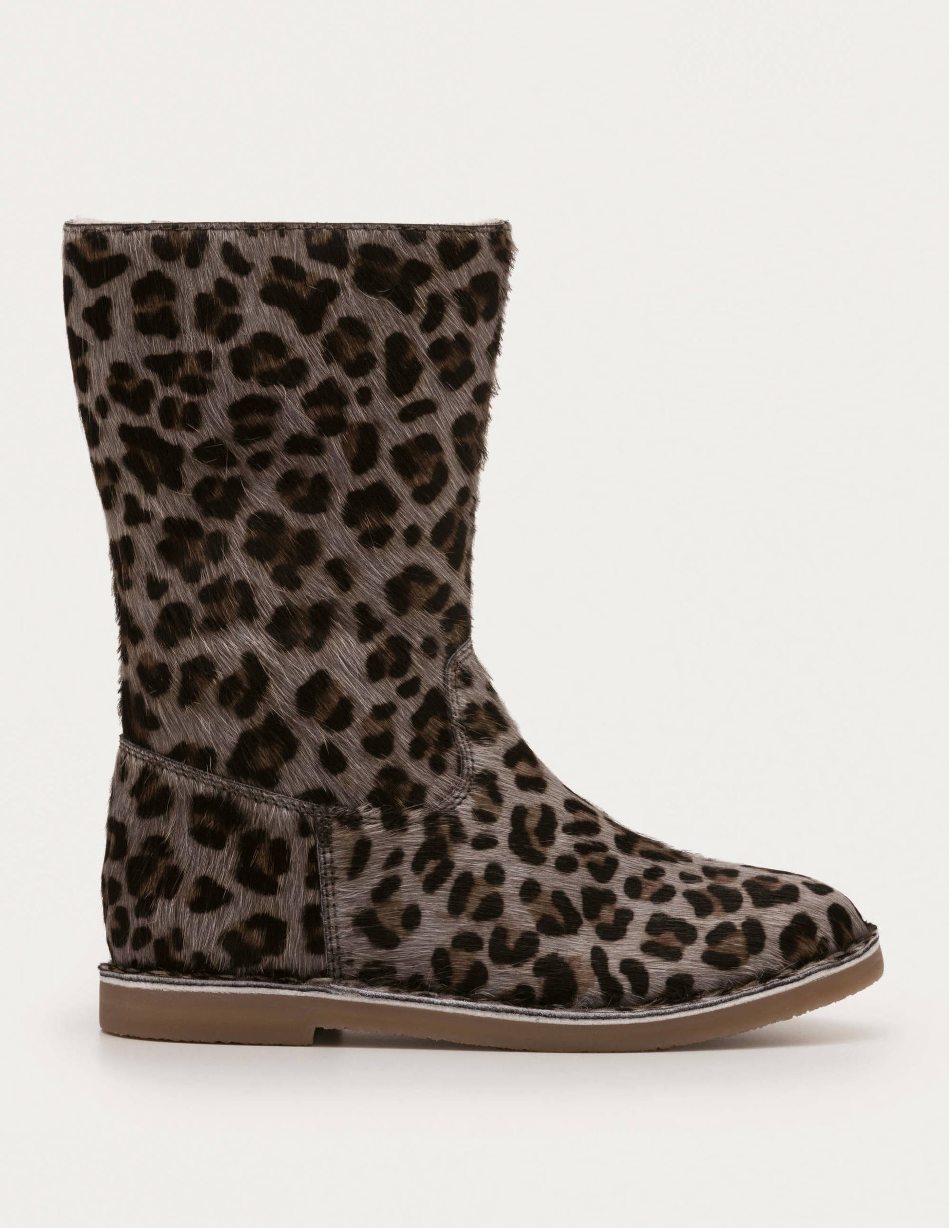 Hohe Stiefel-Schuluniform-Navy, Leopardenmuster-2