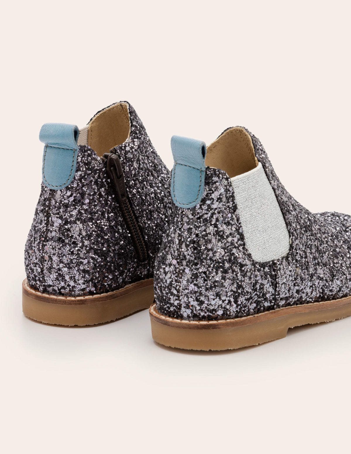 Chelsea-Boots aus Leder-Mystisch/Metallic-Glitzer - Image 2