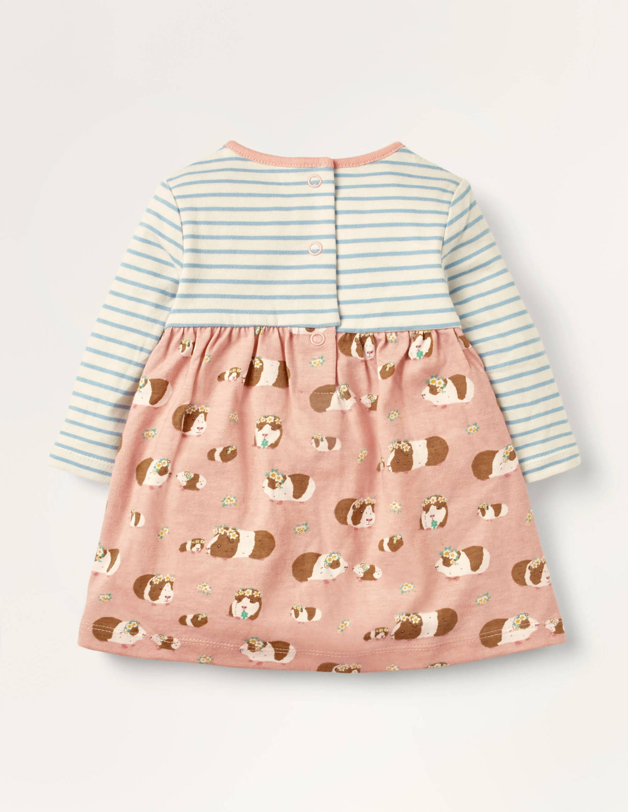 Robe en jersey à motif pêle-mêle-Bébé cochon d'Inde rose craie - Image 2