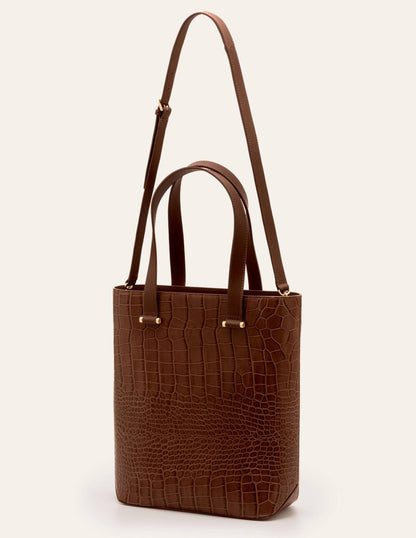 Juliet Shopper-Mahagoni, Krokodiloptik-1
