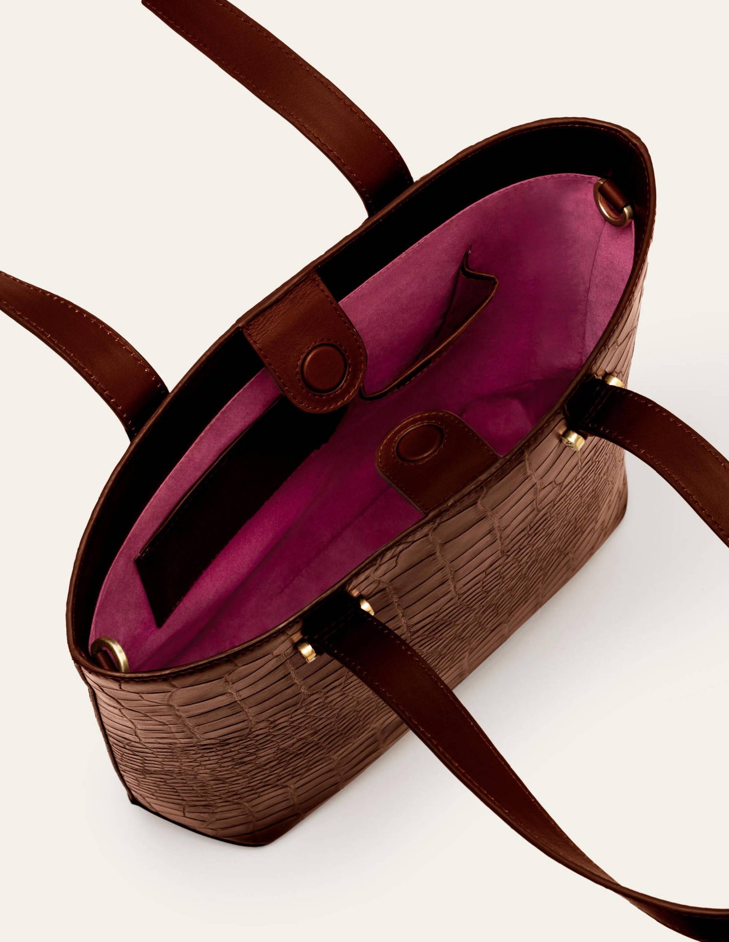 Juliet Shopper-Mahagoni, Krokodiloptik