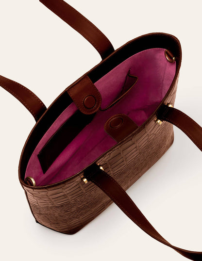 Juliet Shopper-Mahagoni, Krokodiloptik-2