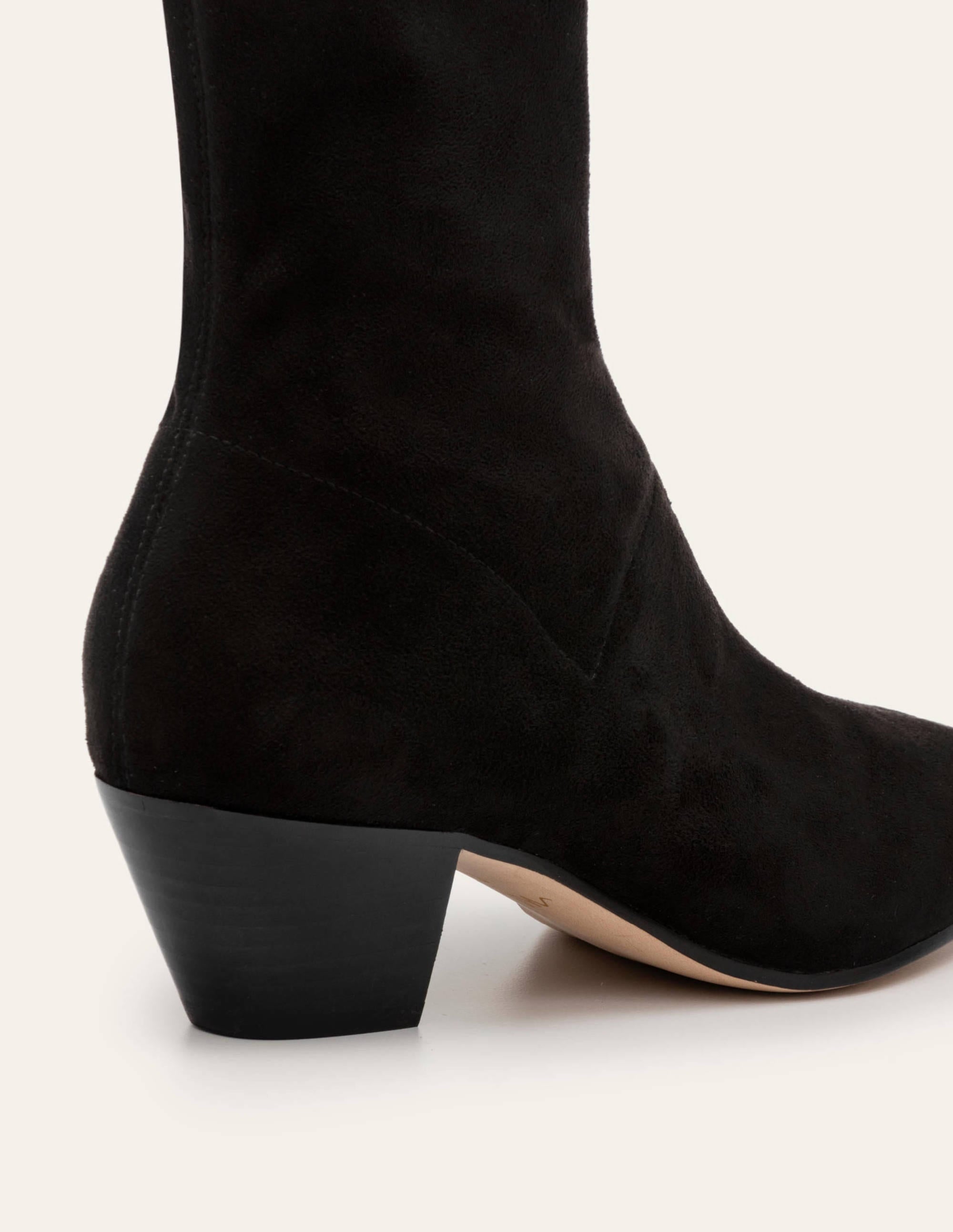 Westernstiefeletten mit Stretch-Schwarz - Image 1