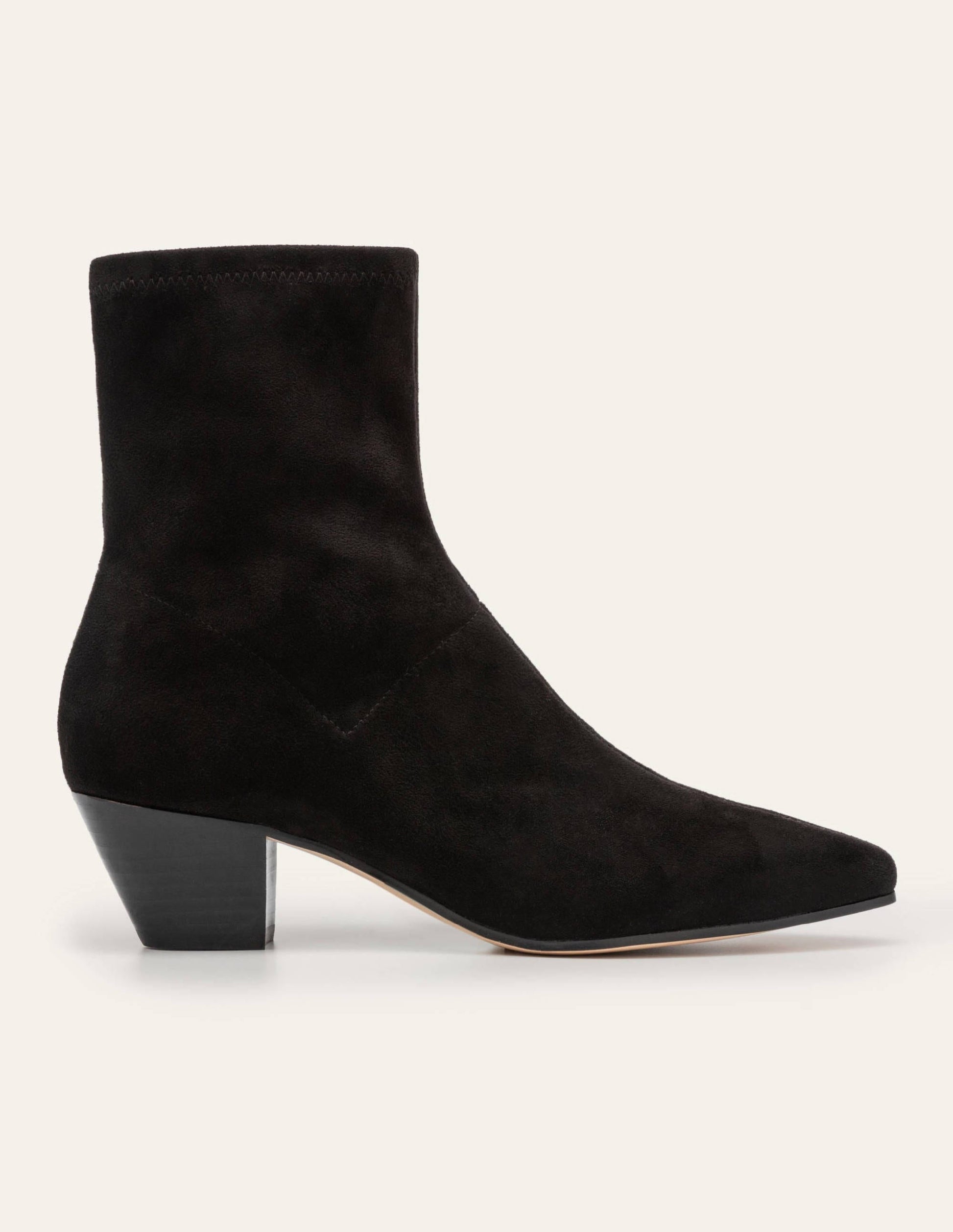Westernstiefeletten mit Stretch-Schwarz-2