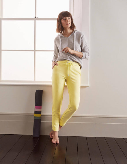 Ava Jersey-Jogginghose-Pastellgelb