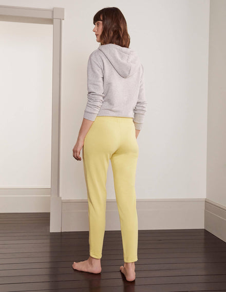 Ava Jersey-Jogginghose-Pastellgelb