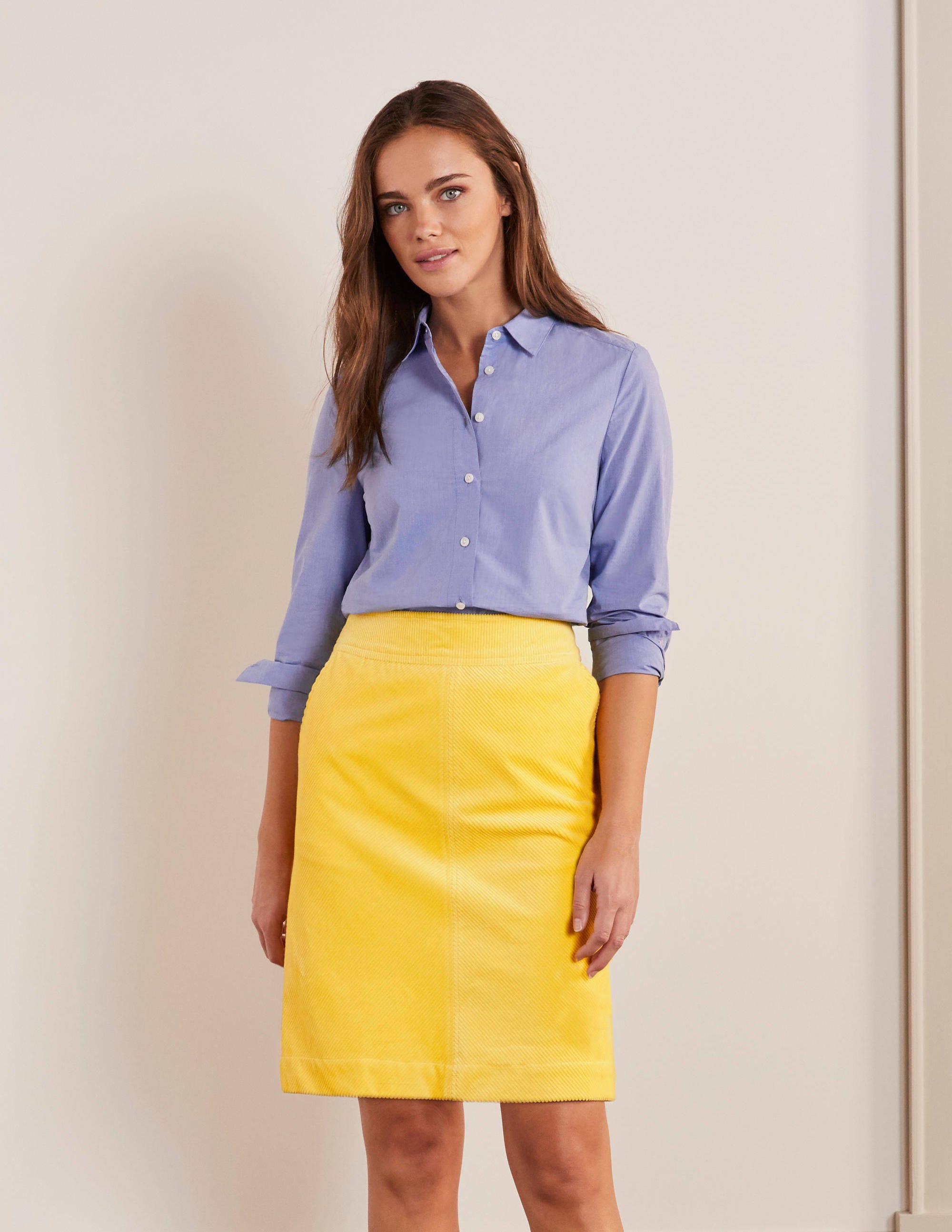 Beresford Mini Skirt-Maize Yellow - Image 1