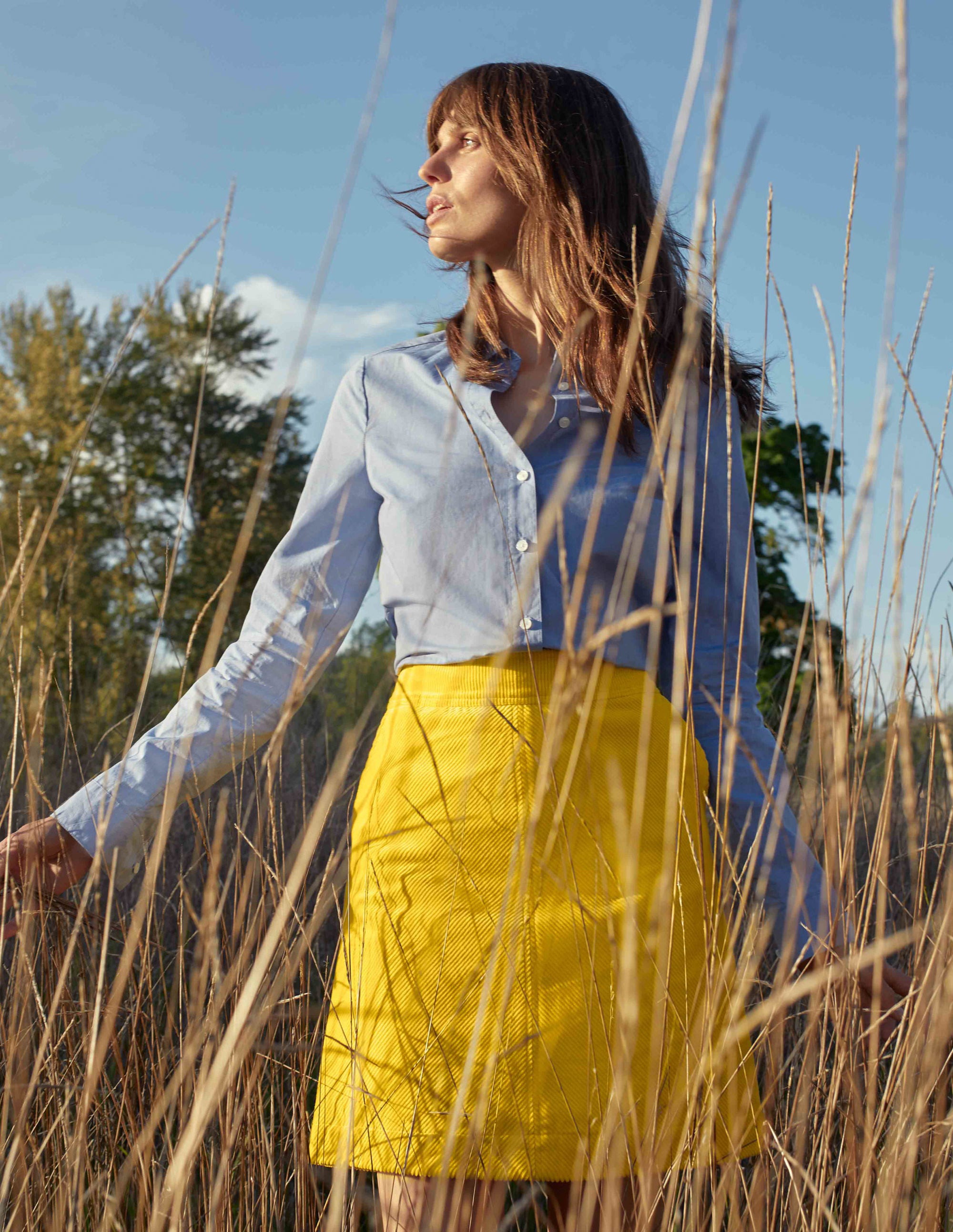 Beresford Mini Skirt-Maize Yellow - Image 4