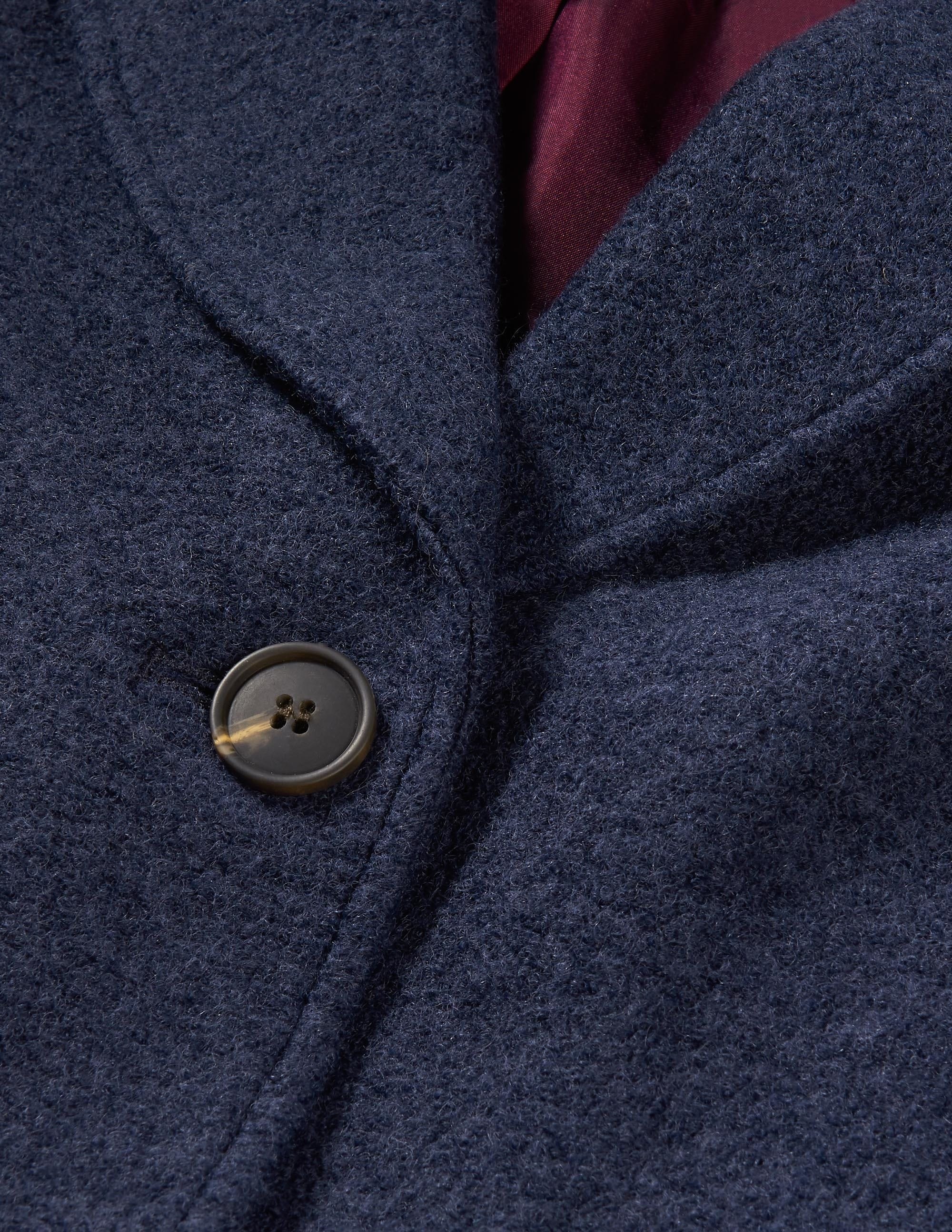 Einreihiger Trenchcoat-Marineblau - Image 6
