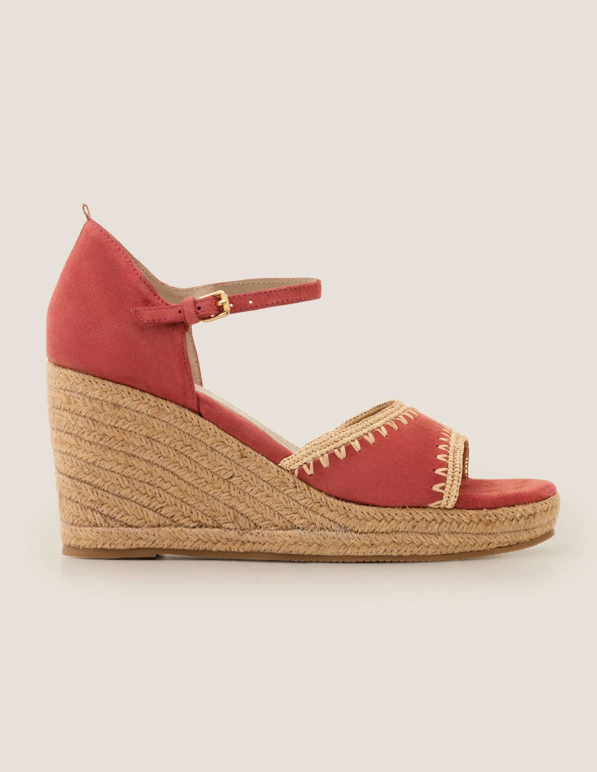 Layla Espadrilles mit Keilabsatz-Rot-2