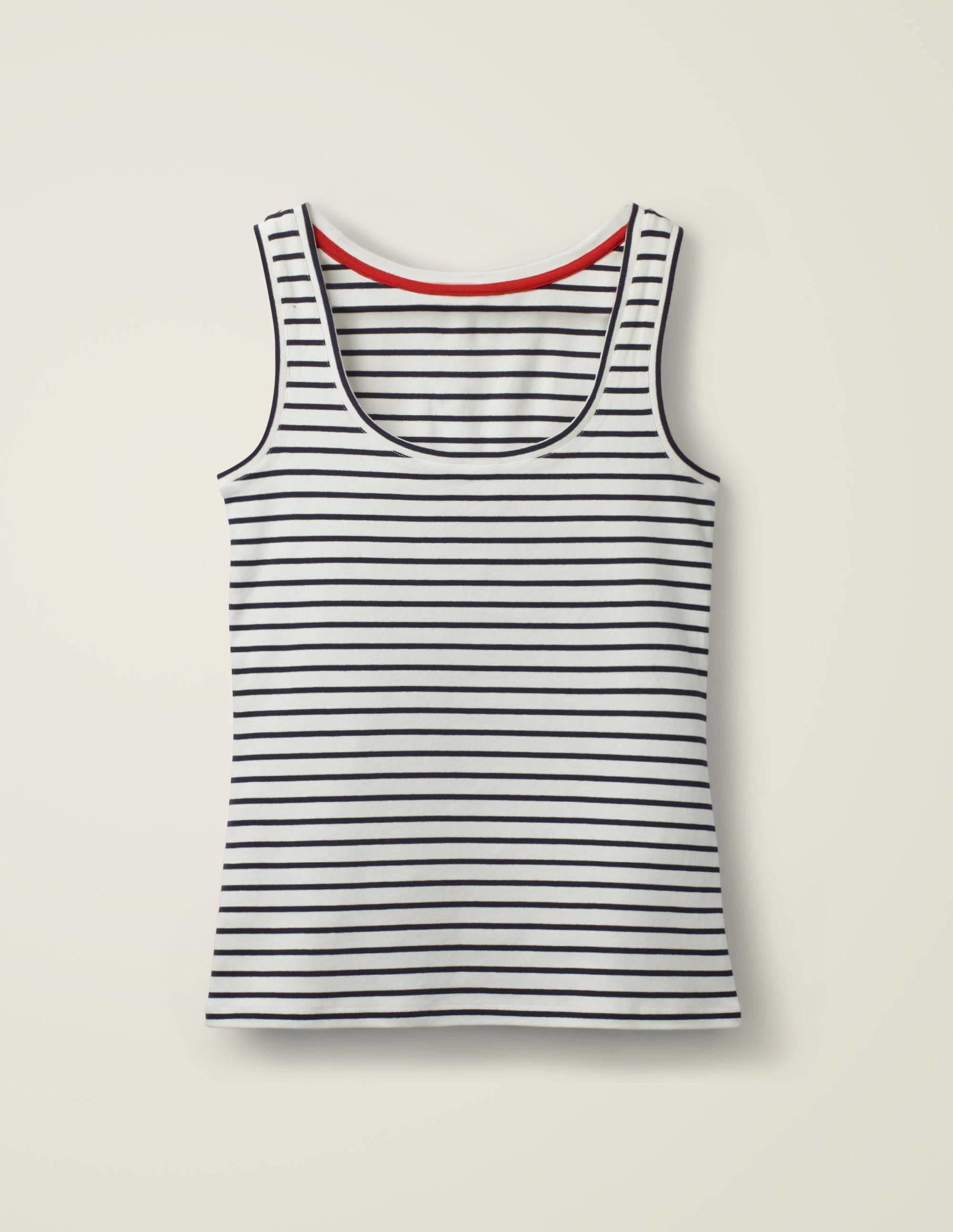 Essential Vest-Ivory / Navy Stripe - Image 8