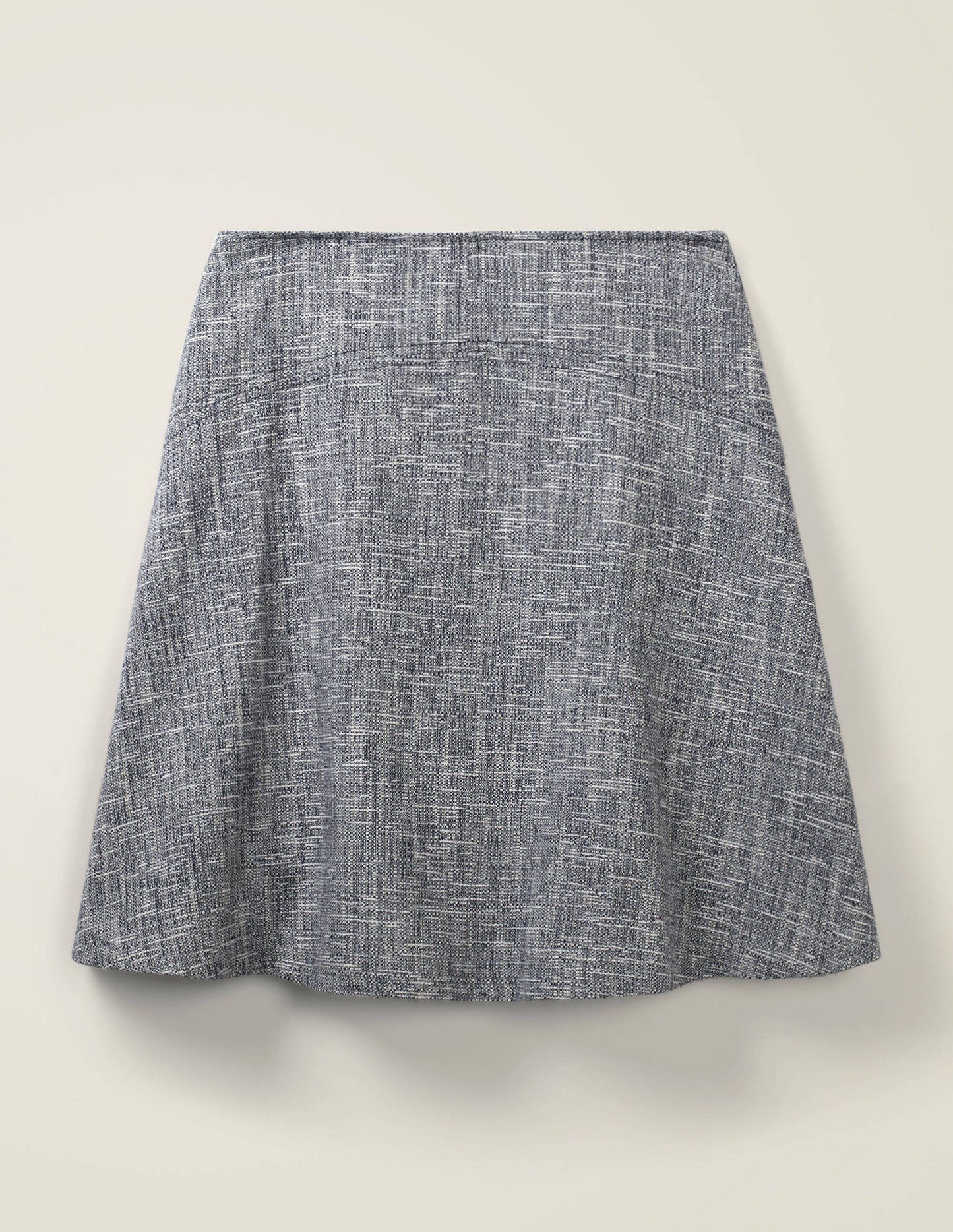 Catherick Textured Mini Skirt-Blue Texture