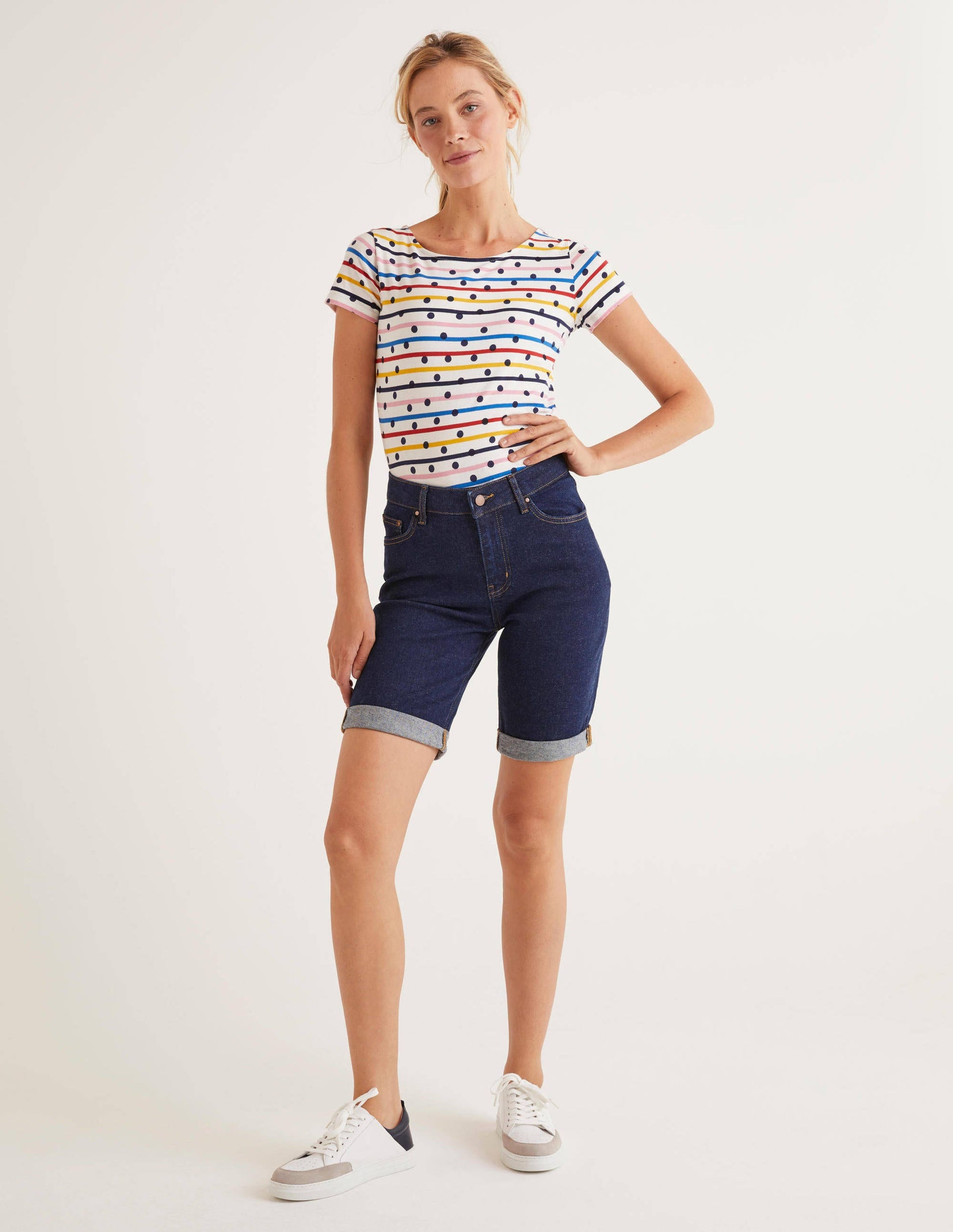 Kynance Denim-Shorts-Indigoblau-5