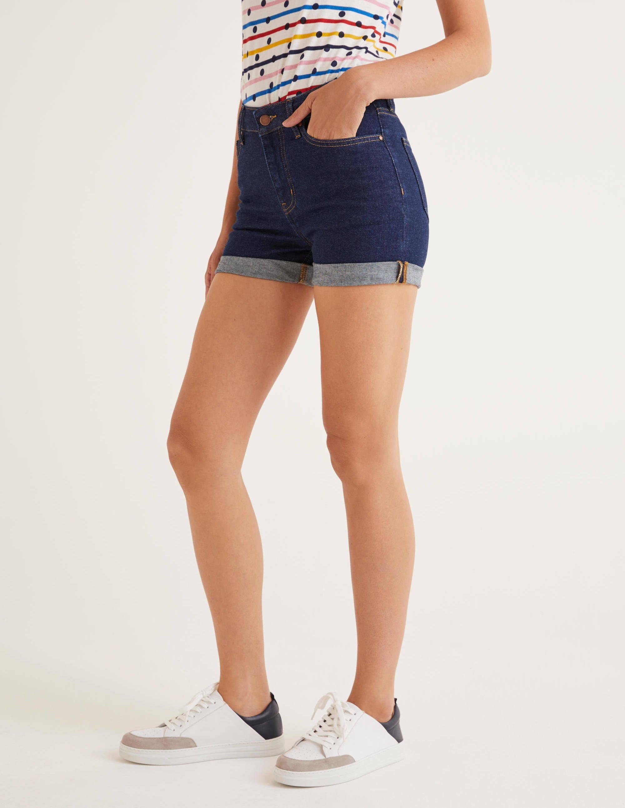 Short Kynance en jean-Indigo - Image 1