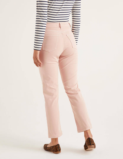 Gerade geschnittene Jeans mit Knopfleiste-Milchshake/Naturweiß-3