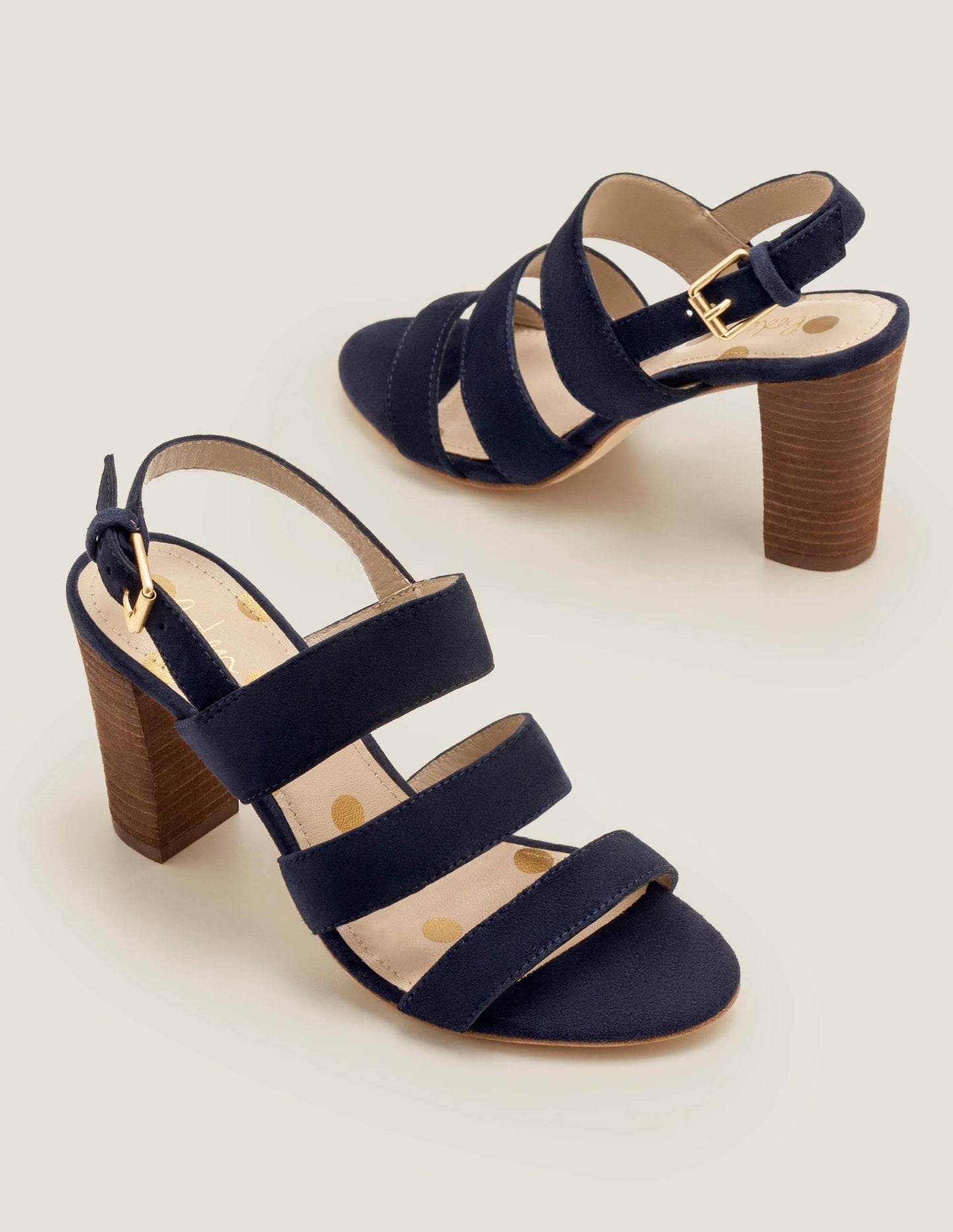 Sandales à talons Samantha-Bleu marine