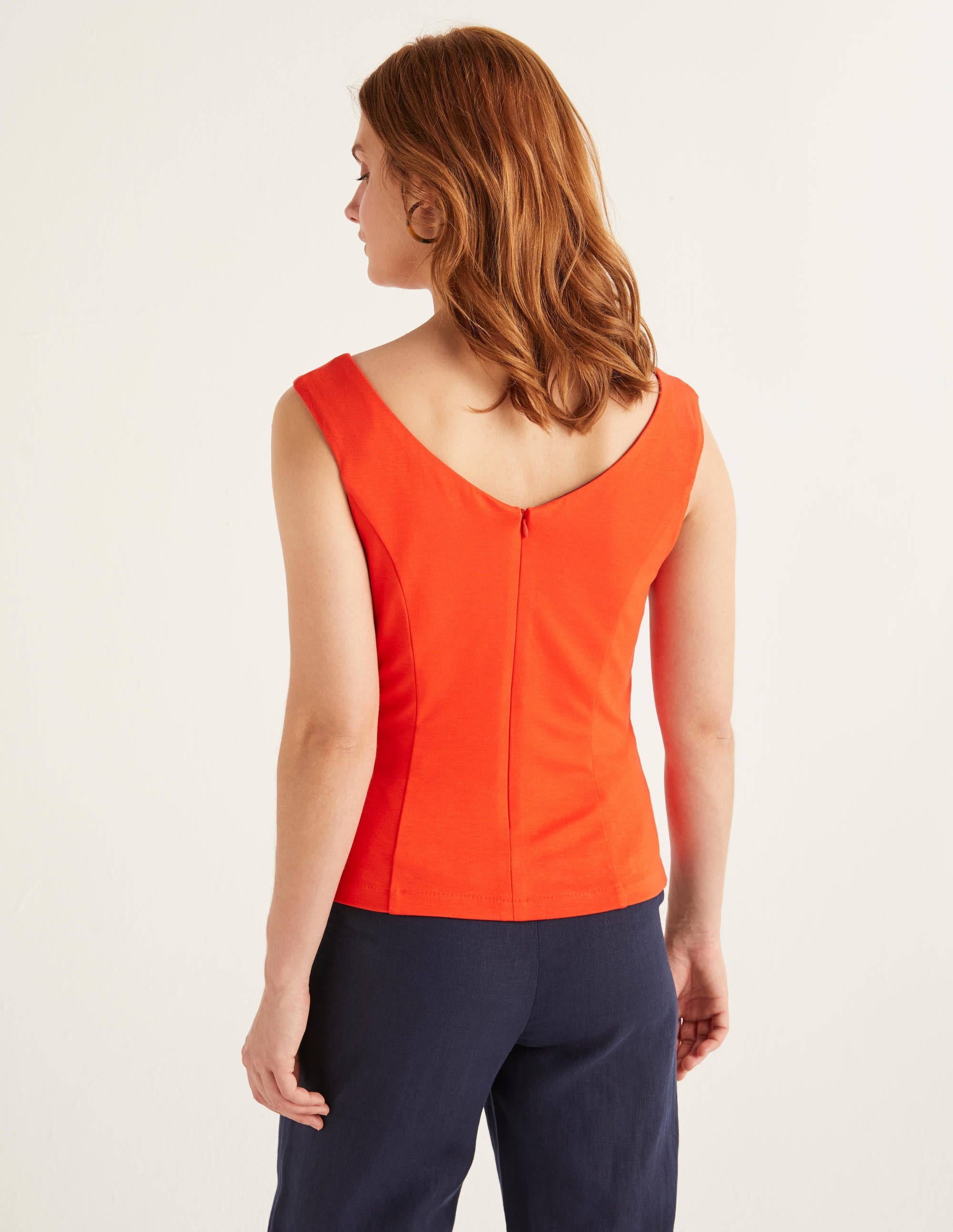 Ettie Ponte-Oberteil-Orangerot - Image 3