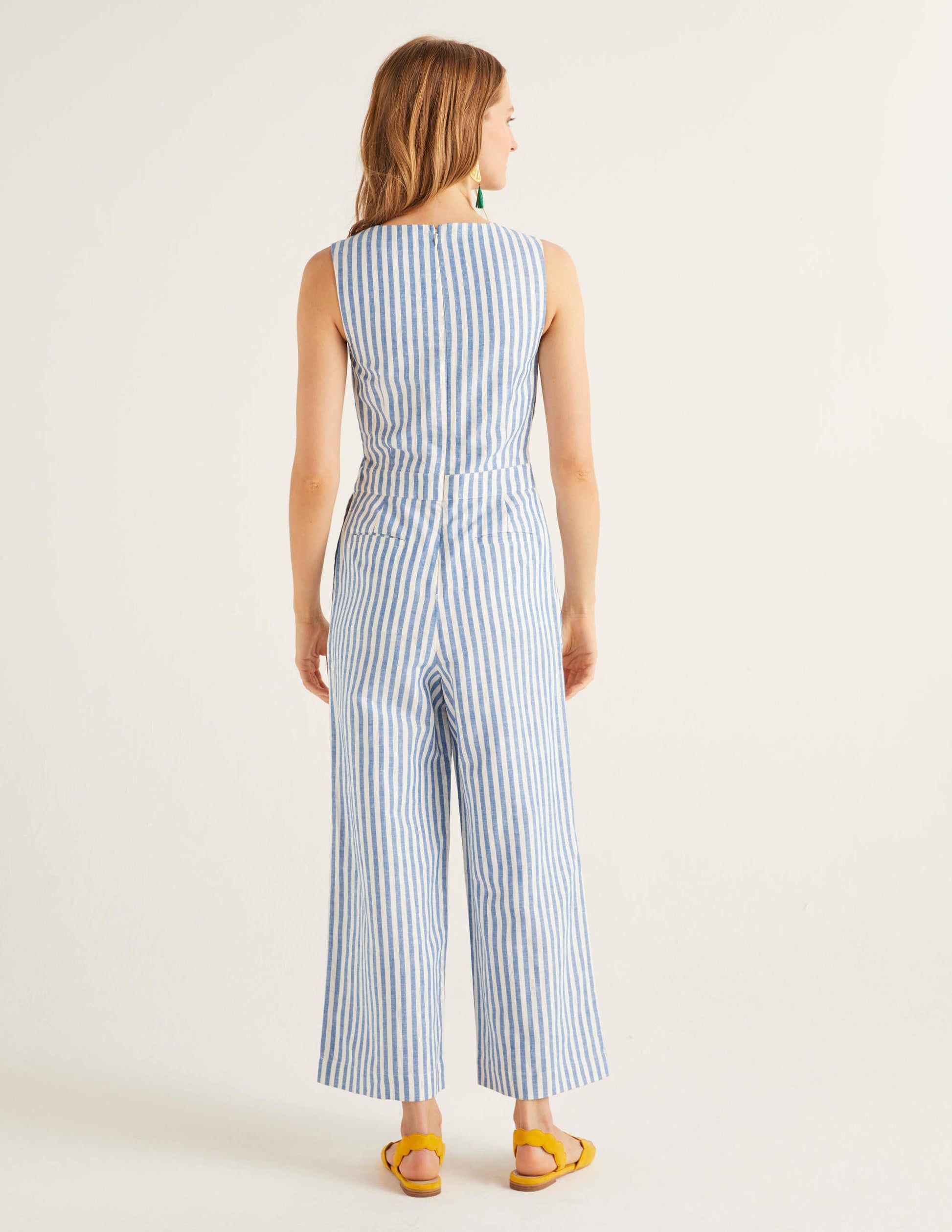 Dorothea Wickel-Jumpsuit-Kräftiges Blau/Naturweiß, Gestreift-3