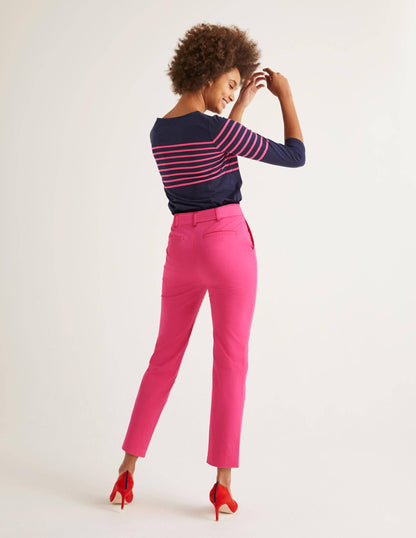 Pantalon Highbury noué à la taille-Rose pop-3