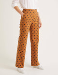Sloane Hose mit weitem Bein-Lebkuchen, Tupfen