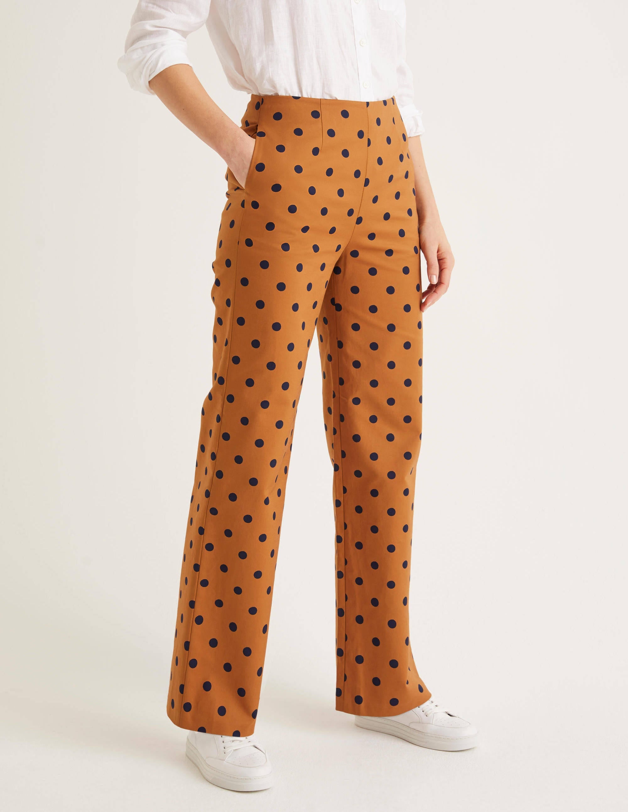 Sloane Hose mit weitem Bein-Lebkuchen, Tupfen - Image 1