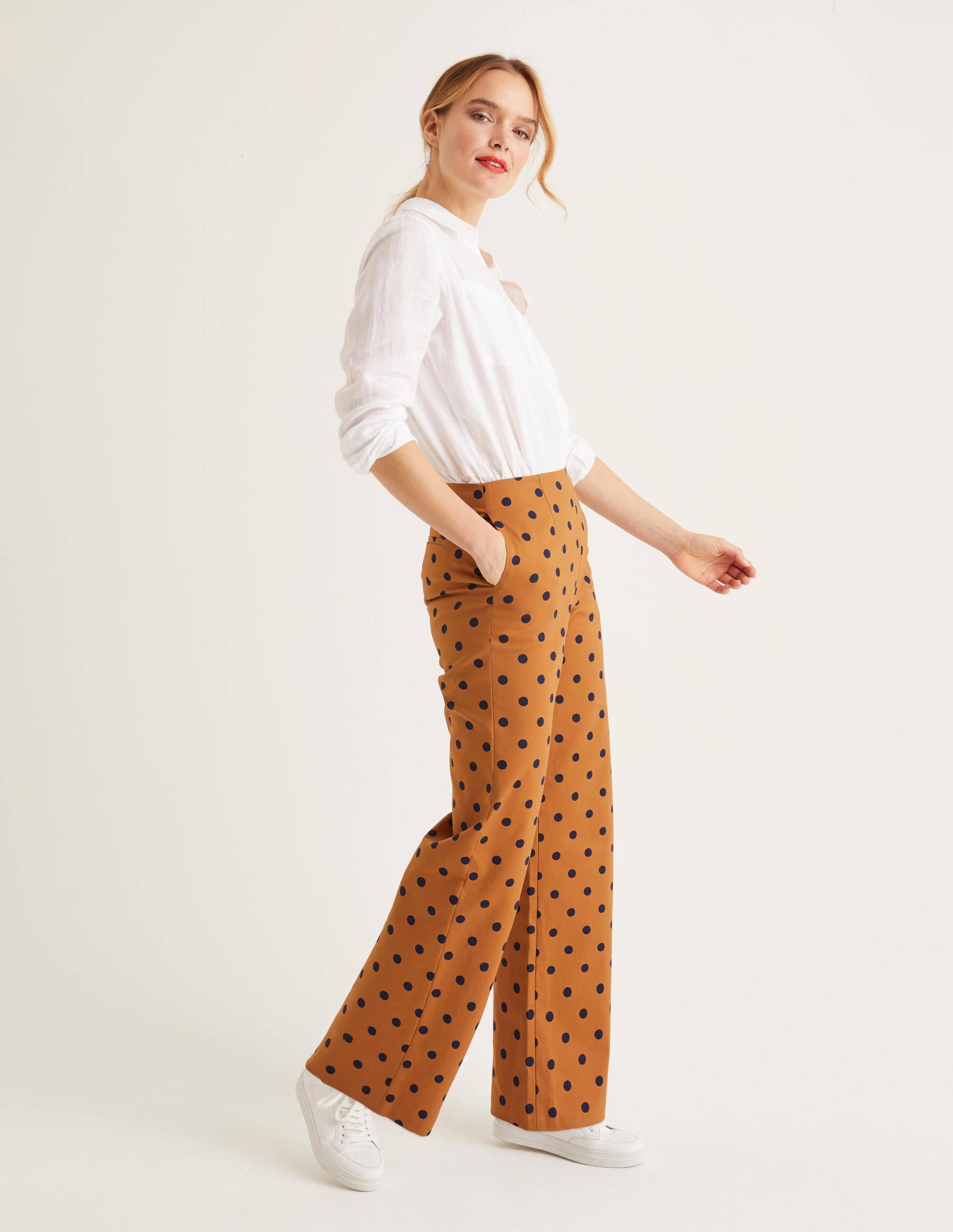 Sloane Hose mit weitem Bein-Lebkuchen, Tupfen - Image 2