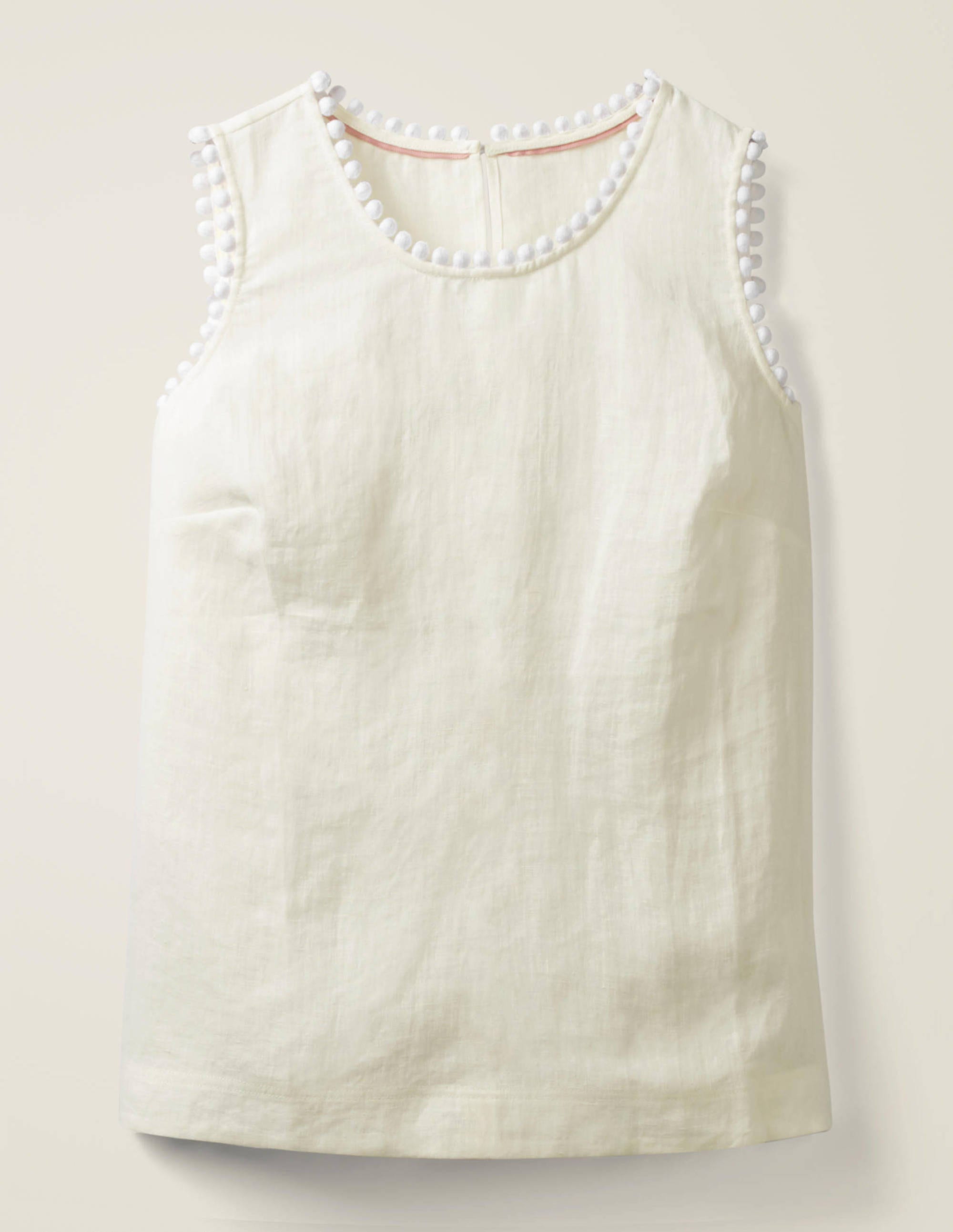 Top Romaine en lin-Blanc - Image 4
