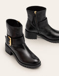 Bristol Biker-Stiefel-Schwarz