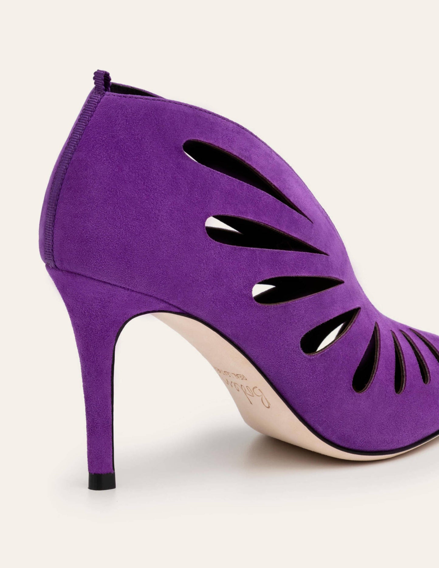 Hampton High-Heel-Stiefeletten-Violett