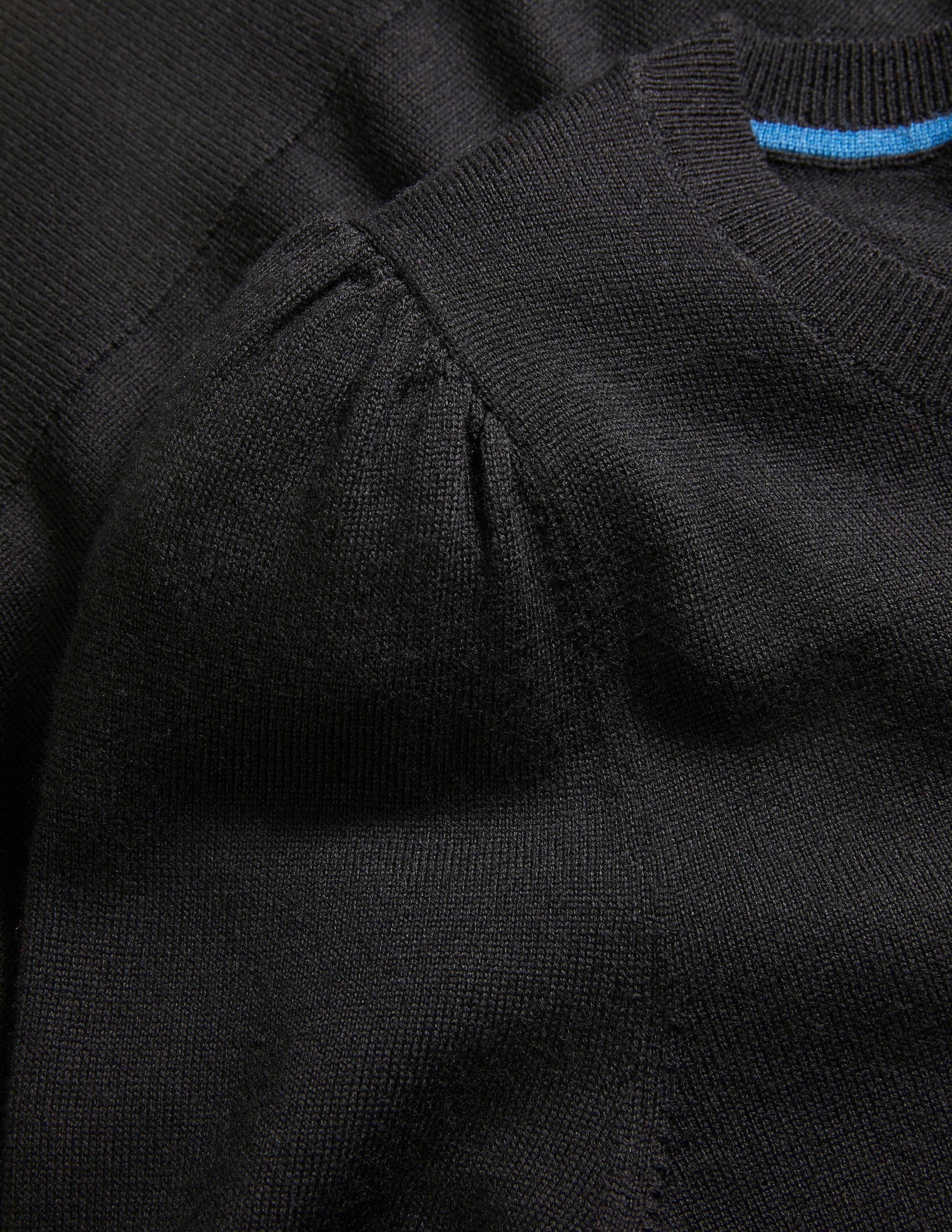 Pull Stowe en laine mérinos-Noir - Image 5